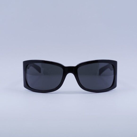 Celine Celine CL40290I 01A Sunglasses Black Geometric Frame, Smoke Size ONE SIZE - 3 Thumbnail