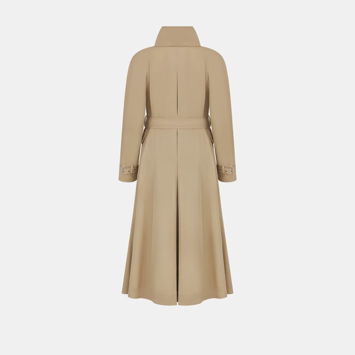 Dior o1bcso1str0225 Coat with Criss Cross Collar in Beige Size L / US 10 / IT 46 - 2 Thumbnail