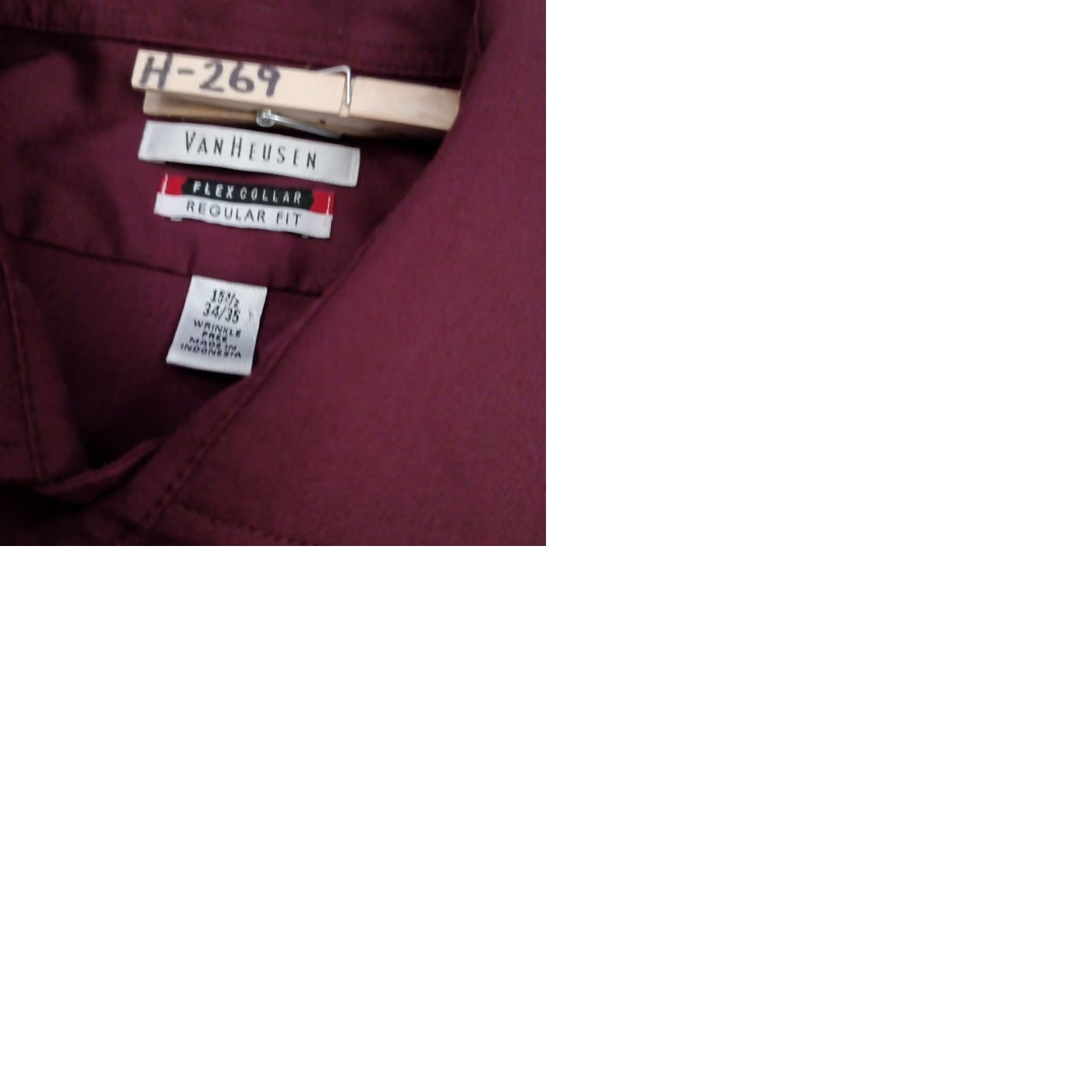Van Heusen **Van Heusen Mens Button-Up Long Sleeve Red Collar Shirt** User: **Van Heusen Mens Long Sleeve Button-Up Red Collar Shirt** Size US L / EU 52-54 / 3 - 9 Thumbnail