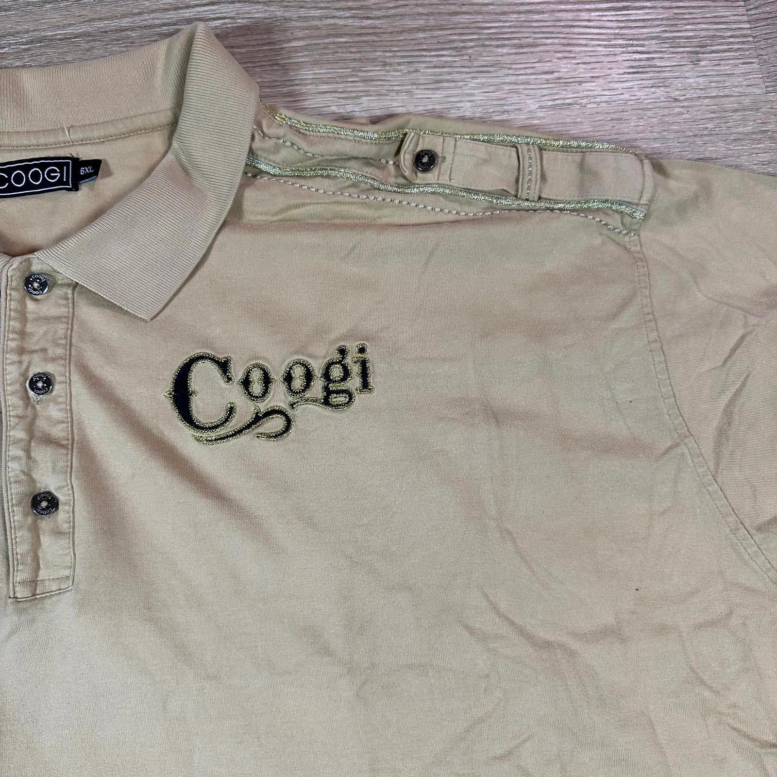 Coogi Coogi Mens Polo Shirt Beige Embroidered Vintage Size US XXL / EU 58 / 5 - 4 Thumbnail