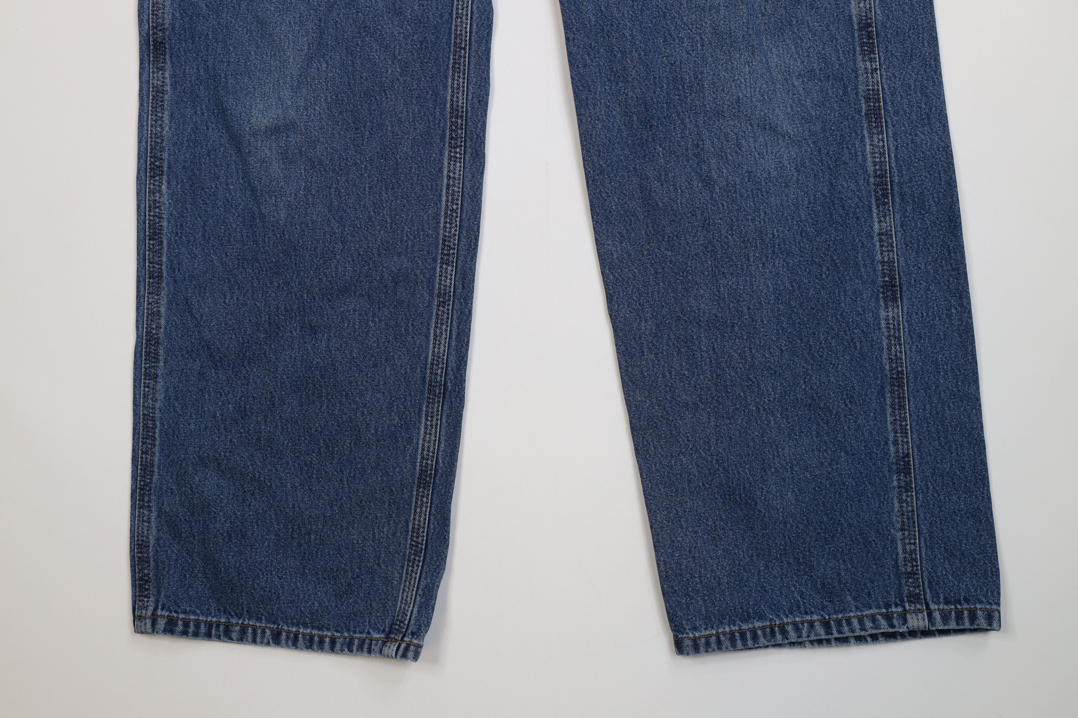 Carhartt Vintage Carhartt Wide Leg Dungaree Denim Jeans Blue Cotton Size US 32 / EU 48 - 4 Thumbnail