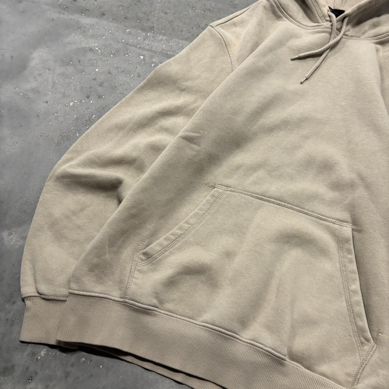 Japanese Brand × Vintage Crazy Vintage Y2K/2000s Cream Blank Streetwear Essential Hoodie! Size US S / EU 44-46 / 1 - 3 Thumbnail