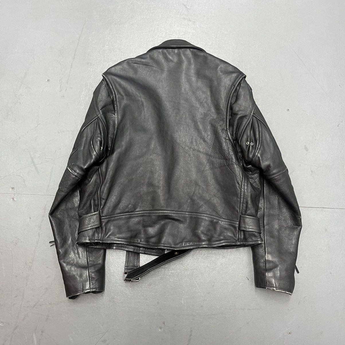 First MFG Co. × Vintage Vtg First Genuine Leather Cafe Racer