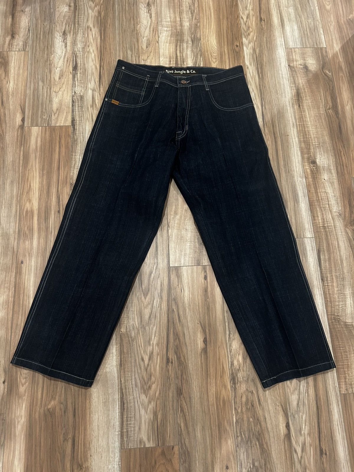 Other Vintage Y2K baggy denim jeans with embroidery Size US 38 / EU 54 - 3 Thumbnail