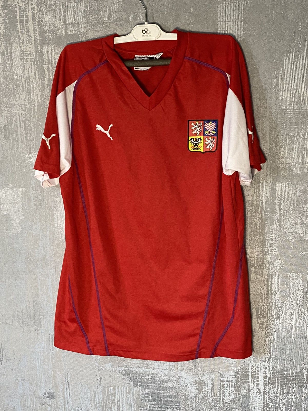 Puma Czech Republic Puma Soccer Jersey 2003 Home Football Shirt Size US L / EU 52-54 / 3 - 1 Thumbnail