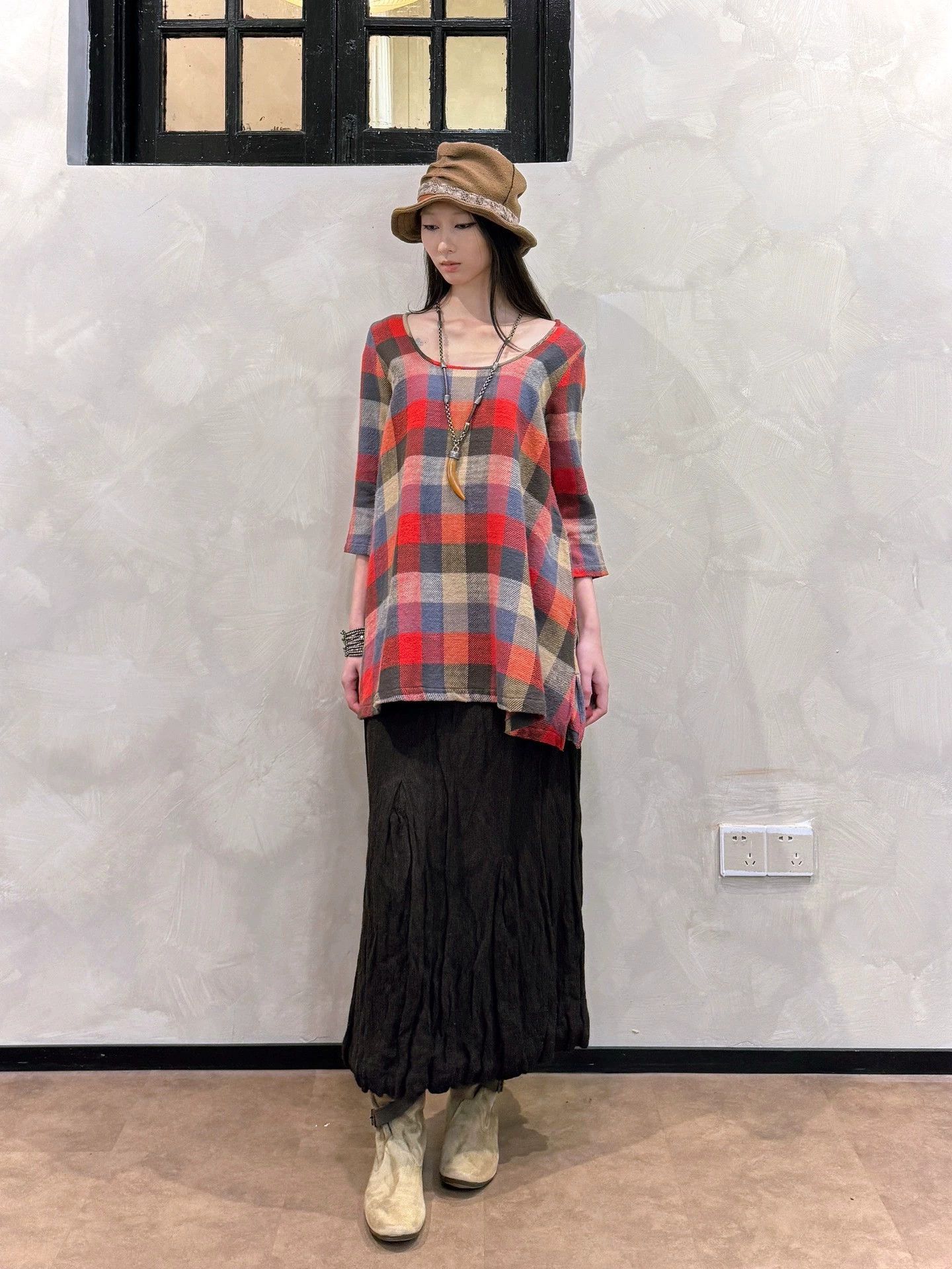Kapital Kapital Wool Color Block Oversized 3/4 Crew Top Size S / US 4 / IT 40 - 2 Thumbnail