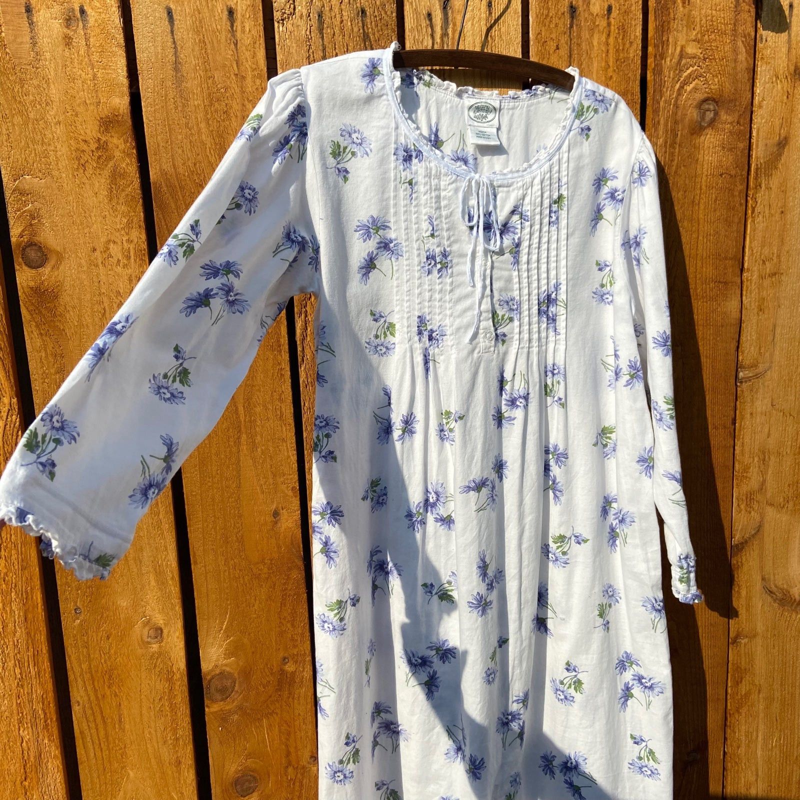 Laura Ashley Vintage 80’s Laura Ashley Purple Daisy Dress/Nightgown Size M / US 6-8 / IT 42-44 - 9 Thumbnail