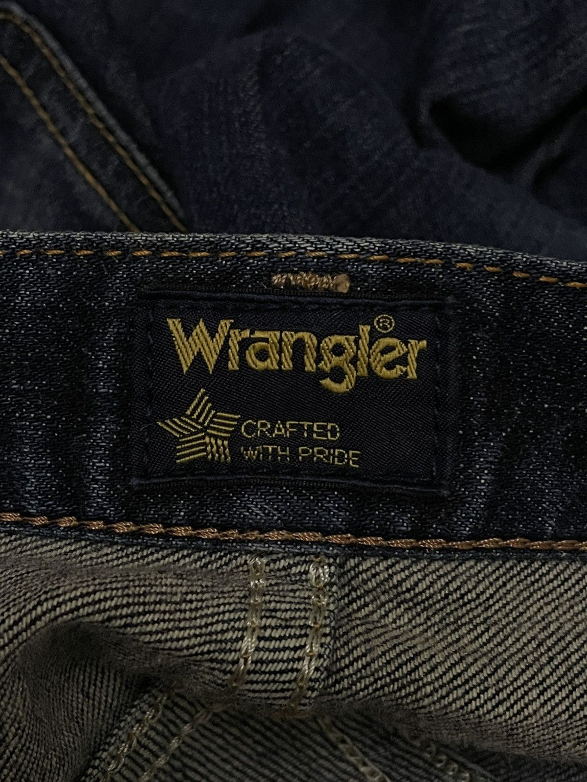 Designer × Vintage × Wrangler Vintage 90s Designer Wrangler Crafted With Pride Blue Denim Size US 32 / EU 48 - 16 Thumbnail