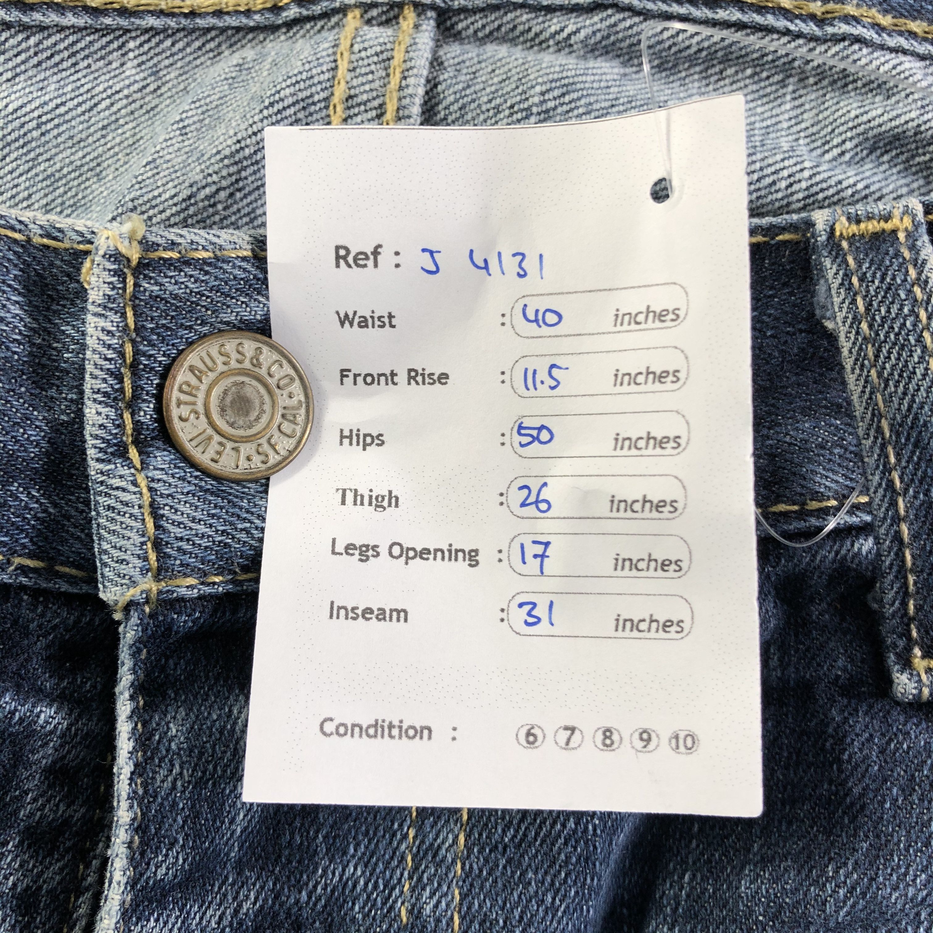 Levi's Vintage Levis 559 Jeans-J4131 Size US 40 / EU 56 - 12 Thumbnail