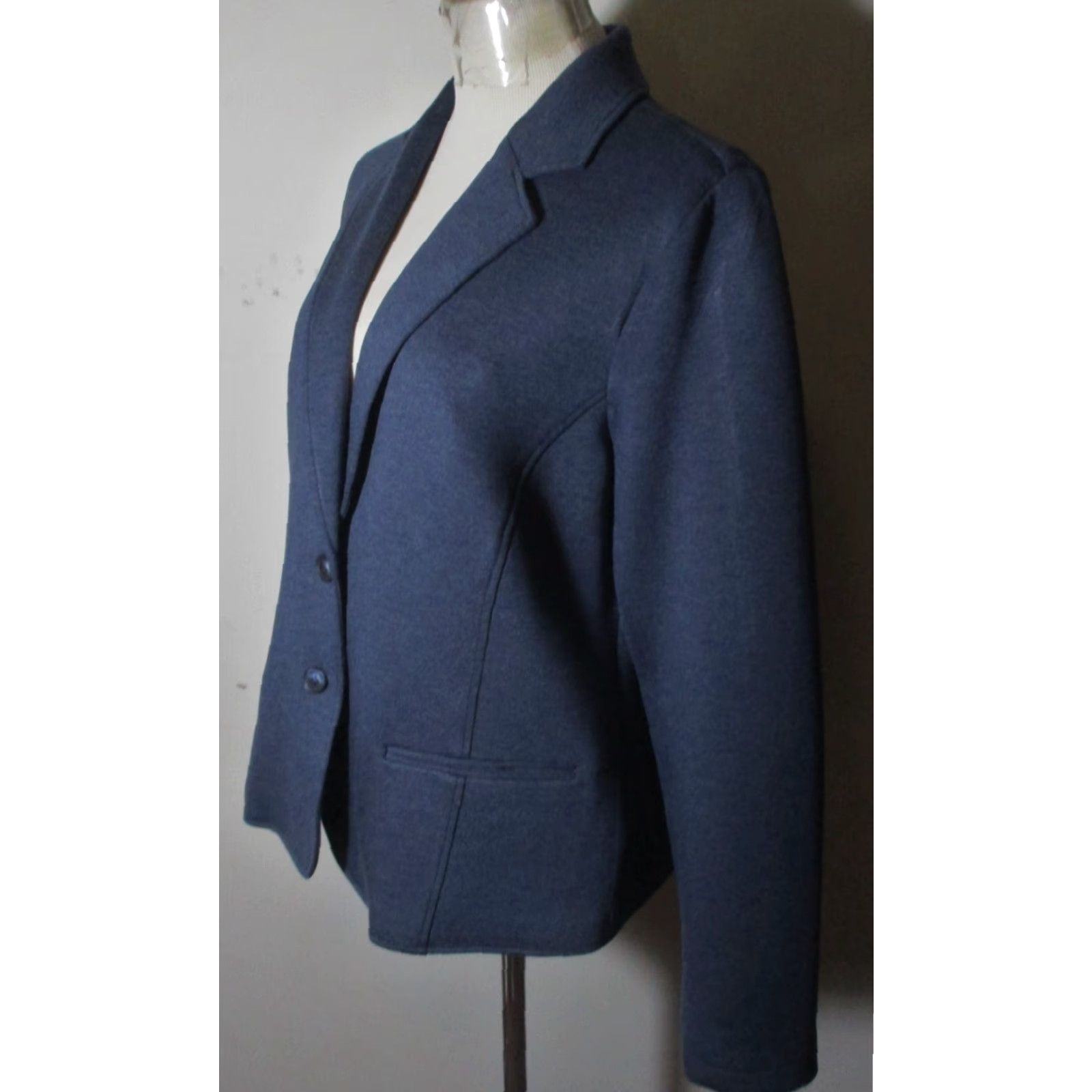 Pendleton VINTAGE Pendleton Blue Button Front Jacket Women's Size 16 Size XXL / US 16-18 / IT 52-54 - 4 Thumbnail