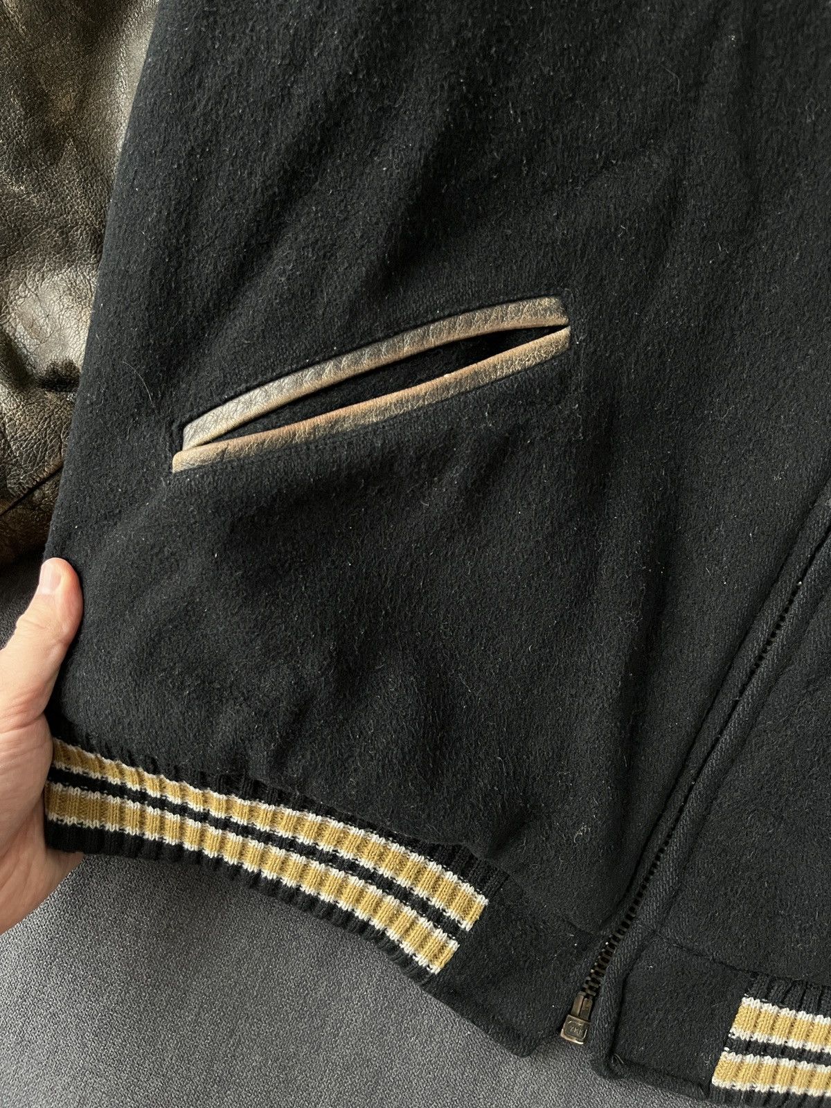 Vintage Wilker Inc. Knoxville Tn Military W-27 Flyers Bomber Jacket Size US L / EU 52-54 / 3 - 8 Thumbnail