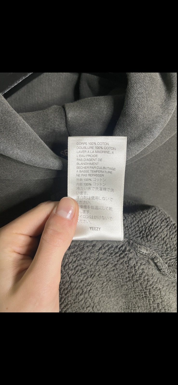 Yeezy Yeezy Season 6 Core Grey Hoodie Made in USA Size US S / EU 44-46 / 1 - 8 Thumbnail