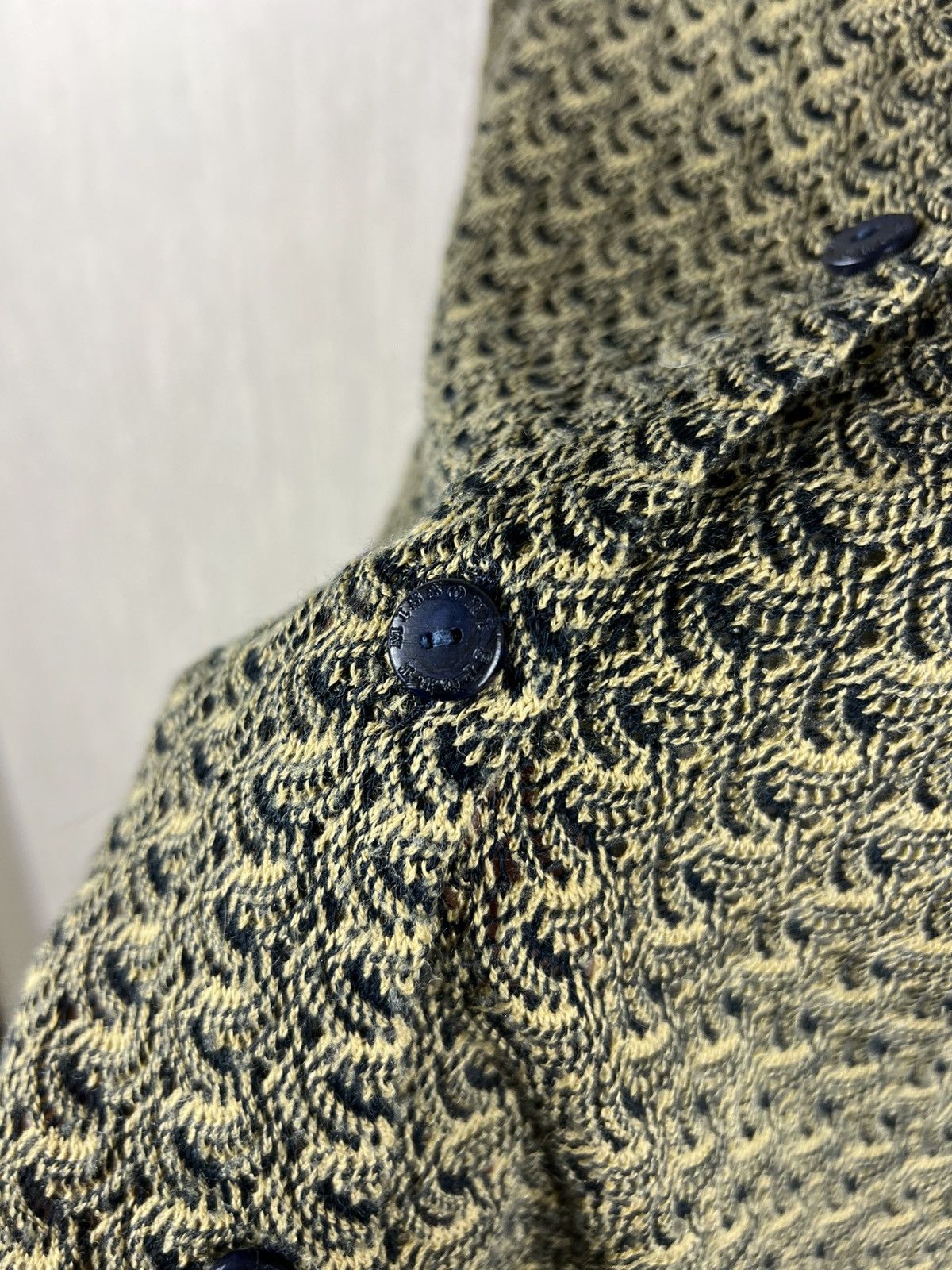 Missoni Vintage 90s Missoni Sport wool knit button up shirt pattern Size M / US 6-8 / IT 42-44 - 13 Thumbnail