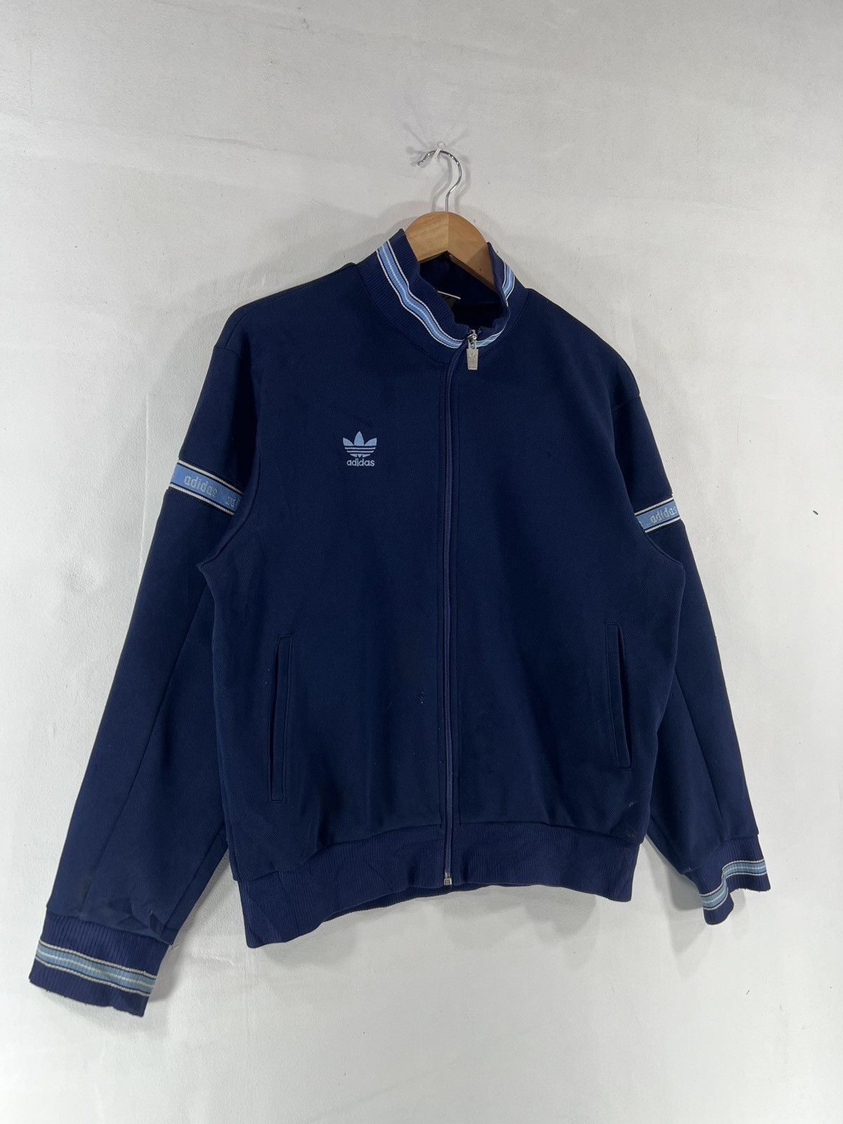 Adidas × Japanese Brand × Vintage Vintage 90's Adidas Tracktop Full Zipper Size US M / EU 48-50 / 2 - 6 Thumbnail