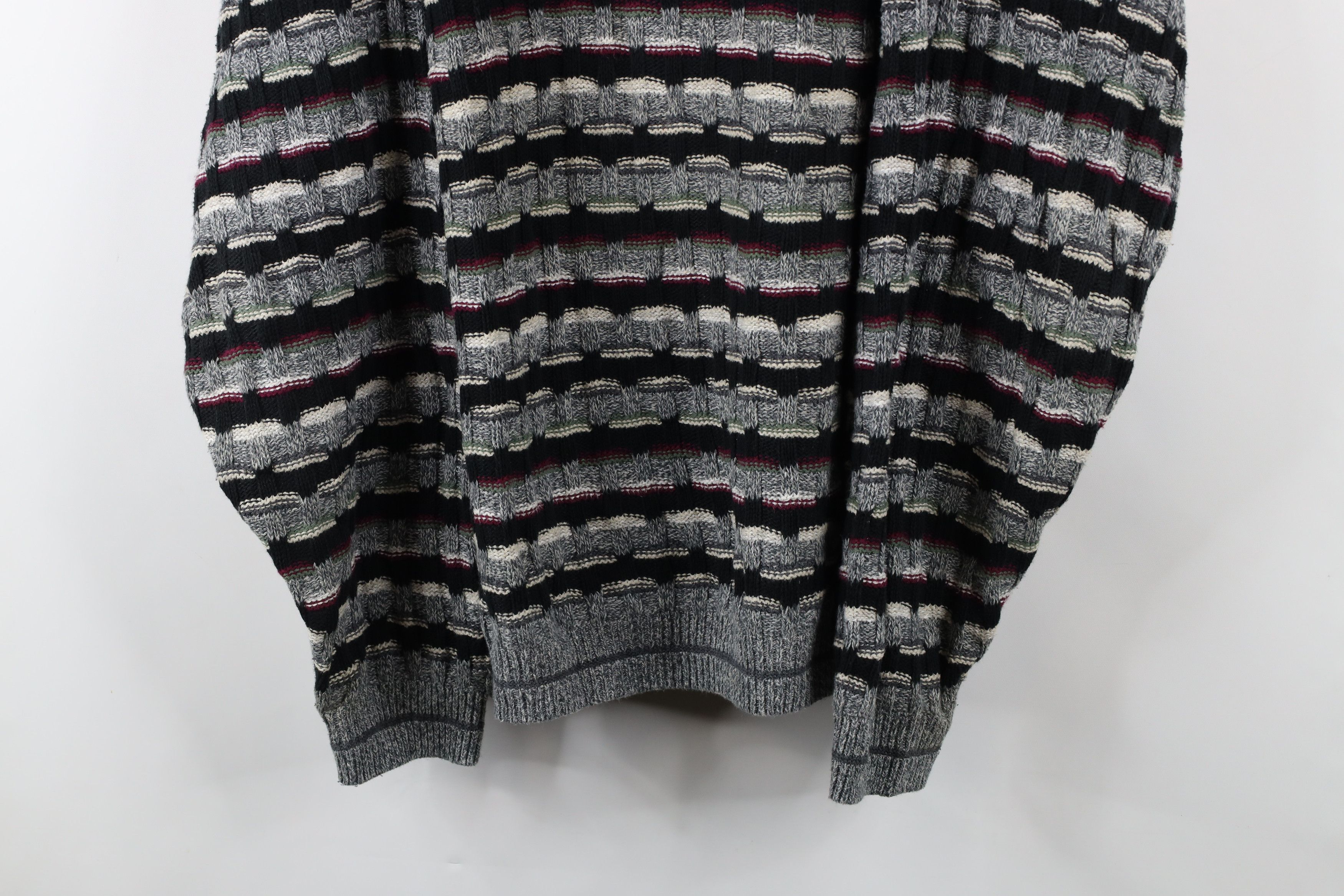 Vintage Vintage 90s Streetwear Ribbed Knit Sweater Cotton USA Size US XL / EU 56 / 4 - 3 Thumbnail