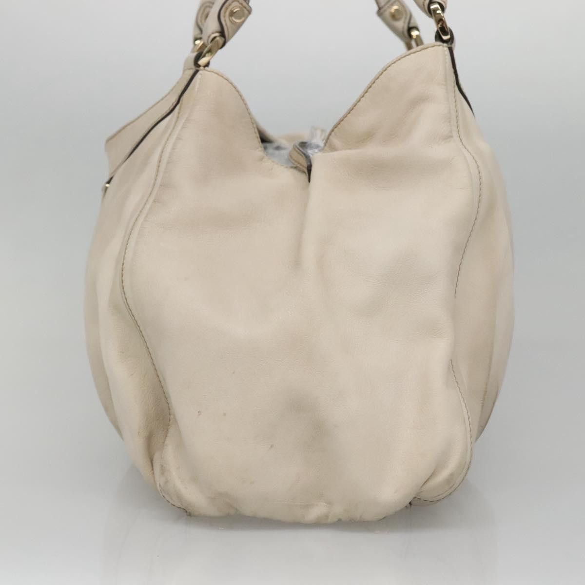 Gucci GUCCI Tote Bag Leather Ivory Gold Size ONE SIZE - 5 Thumbnail