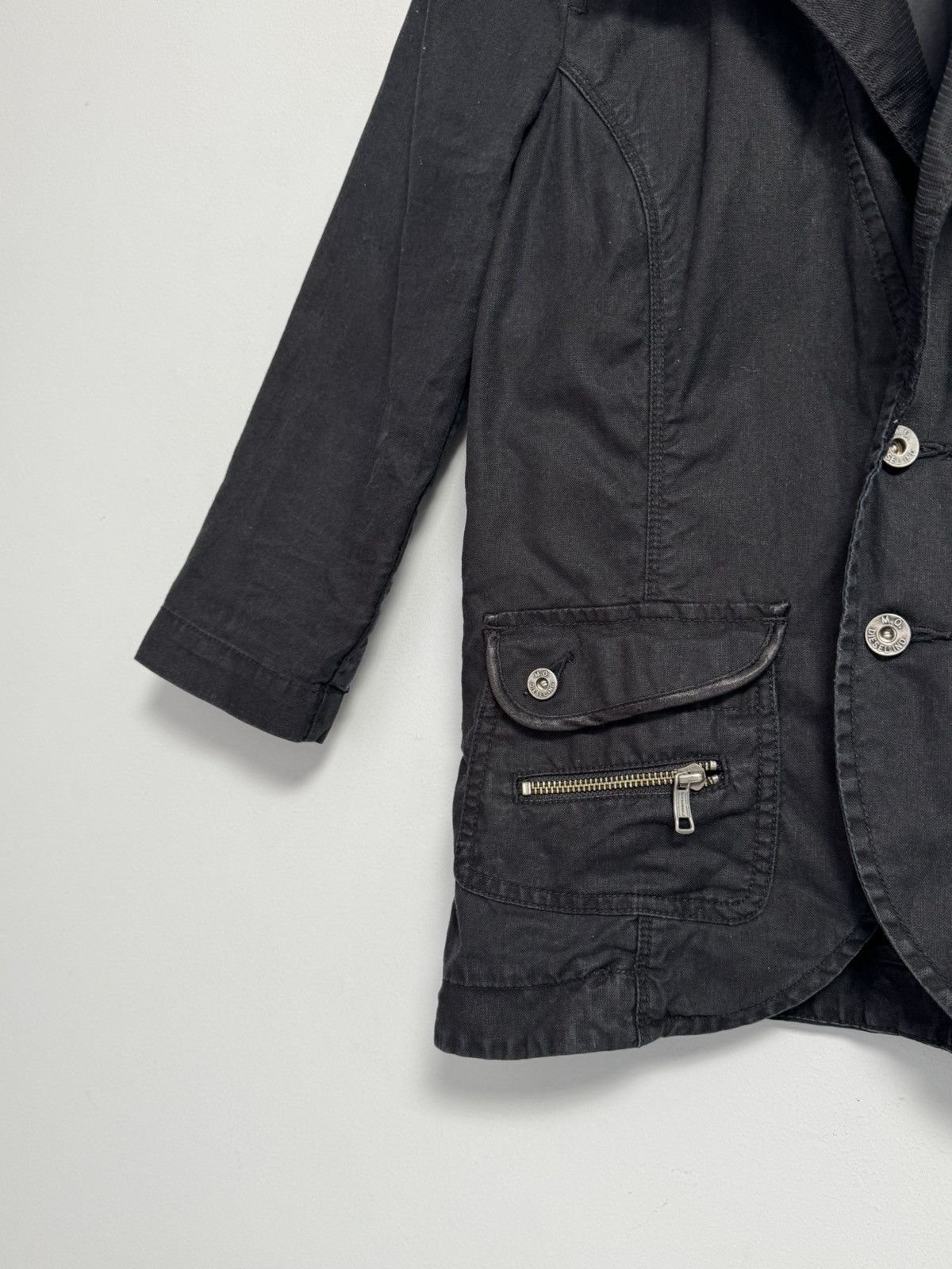 Diesel Diesel Vintage Y2K Hemp Cotton Military Deconstructed Jacket Size M / US 6-8 / IT 42-44 - 3 Thumbnail