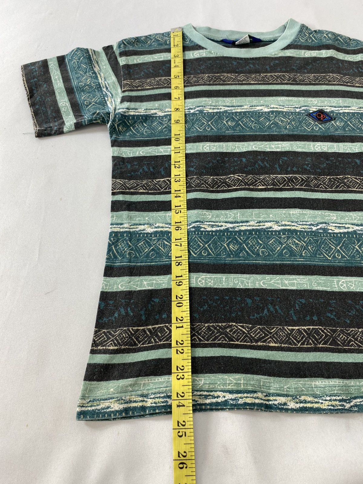 Ocean Pacific 90s Ocean Pasific OP Surf Striped Geometric All Printed Tee Size US S / EU 44-46 / 1 - 9 Thumbnail