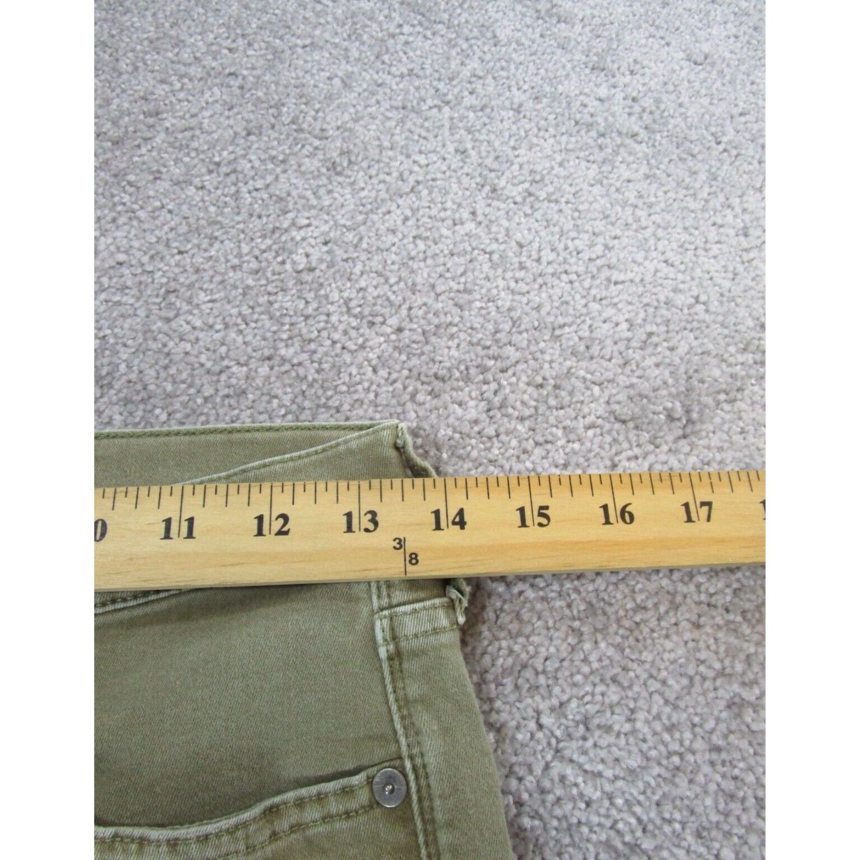 Madewell Madewell Womens Skinny Jeans 26 9" Rise Extra Large Light Green Denim Size 26" / US 2 / IT 38 - 7 Thumbnail