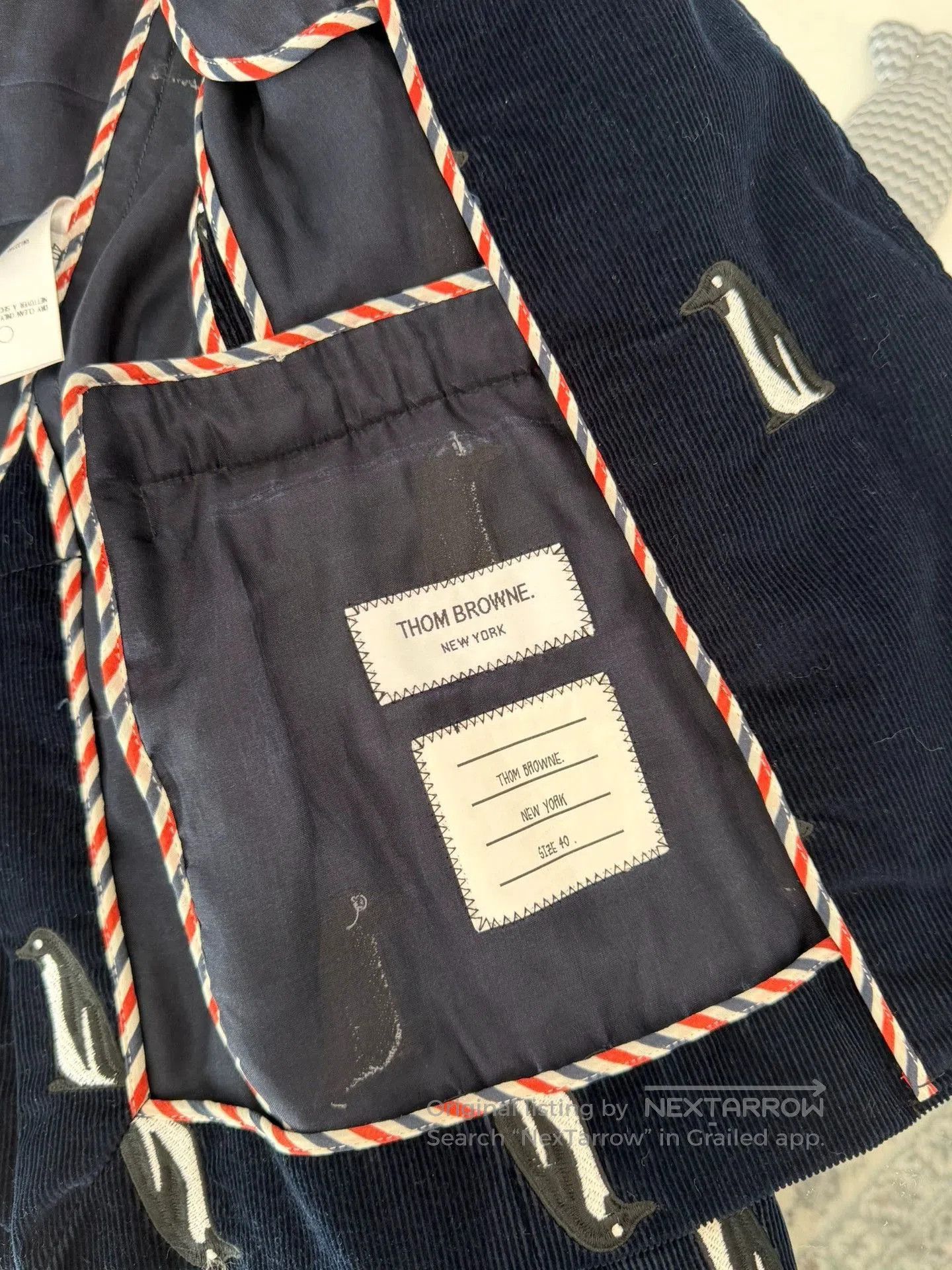 Thom Browne Thom Browne Penguin Embroidery Corduroy Blazer. Size US M / EU 48-50 / 2 - 6 Thumbnail