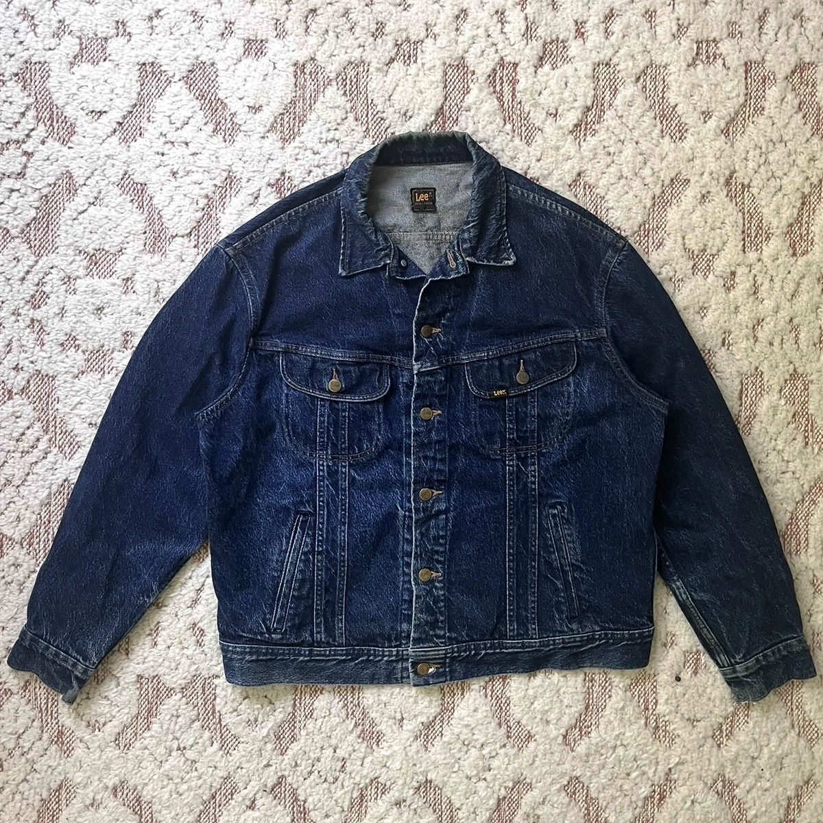 Lee × Vintage Vintage 80s Lee Riders USA Denim Jacket - Faded Blue Size US L / EU 52-54 / 3 - 1 Thumbnail
