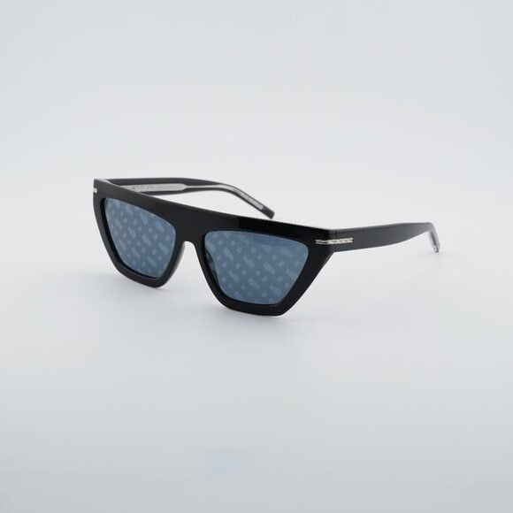 Hugo Boss Hugo BOSS 1609/S 0807 MD Sunglasses Black Geometric Frame Size ONE SIZE - 1 Thumbnail