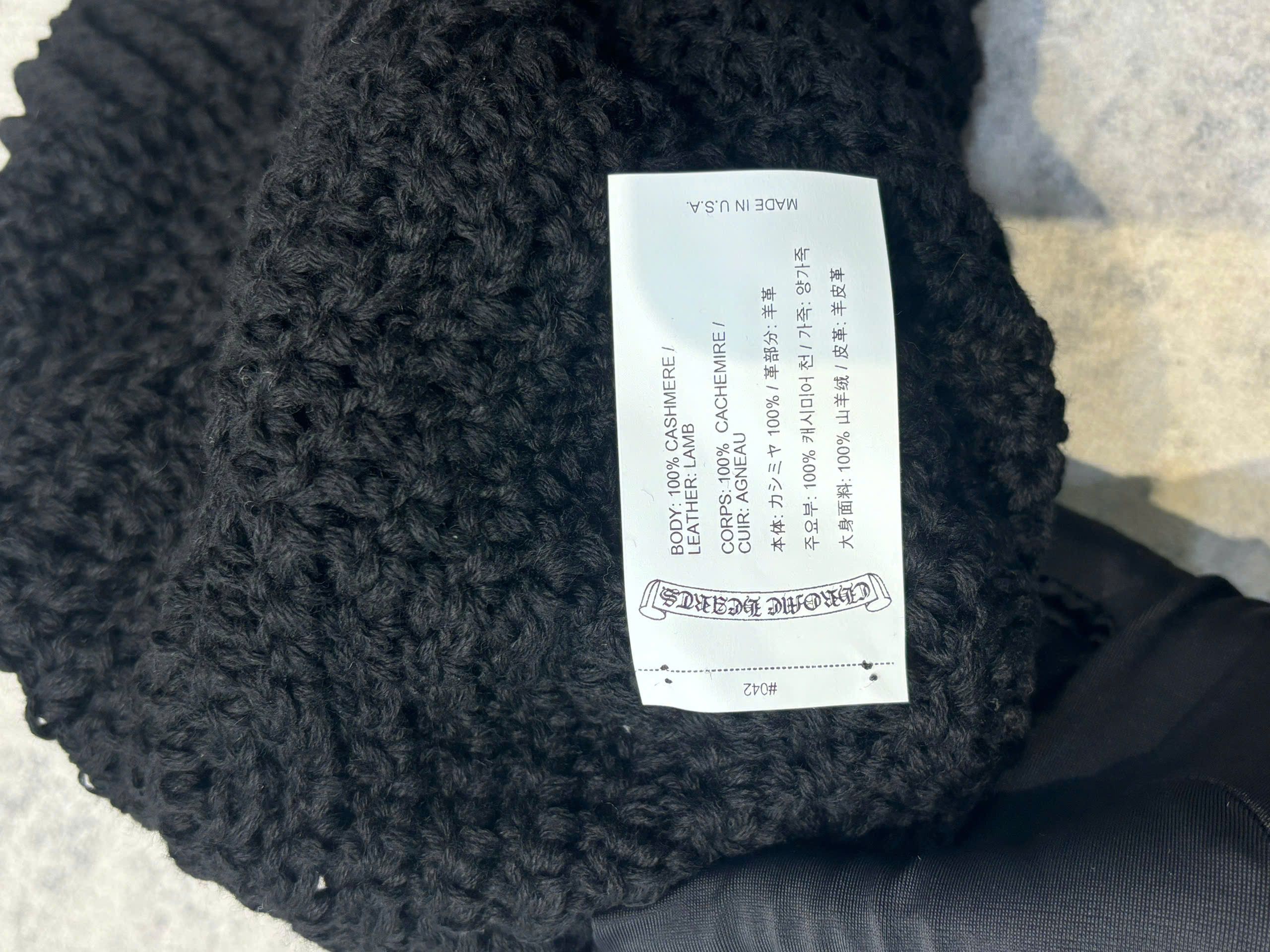 Chrome Hearts CHROME HEARTS Aspen Cross Patch Cashmere Beanie Size ONE SIZE - 6 Thumbnail