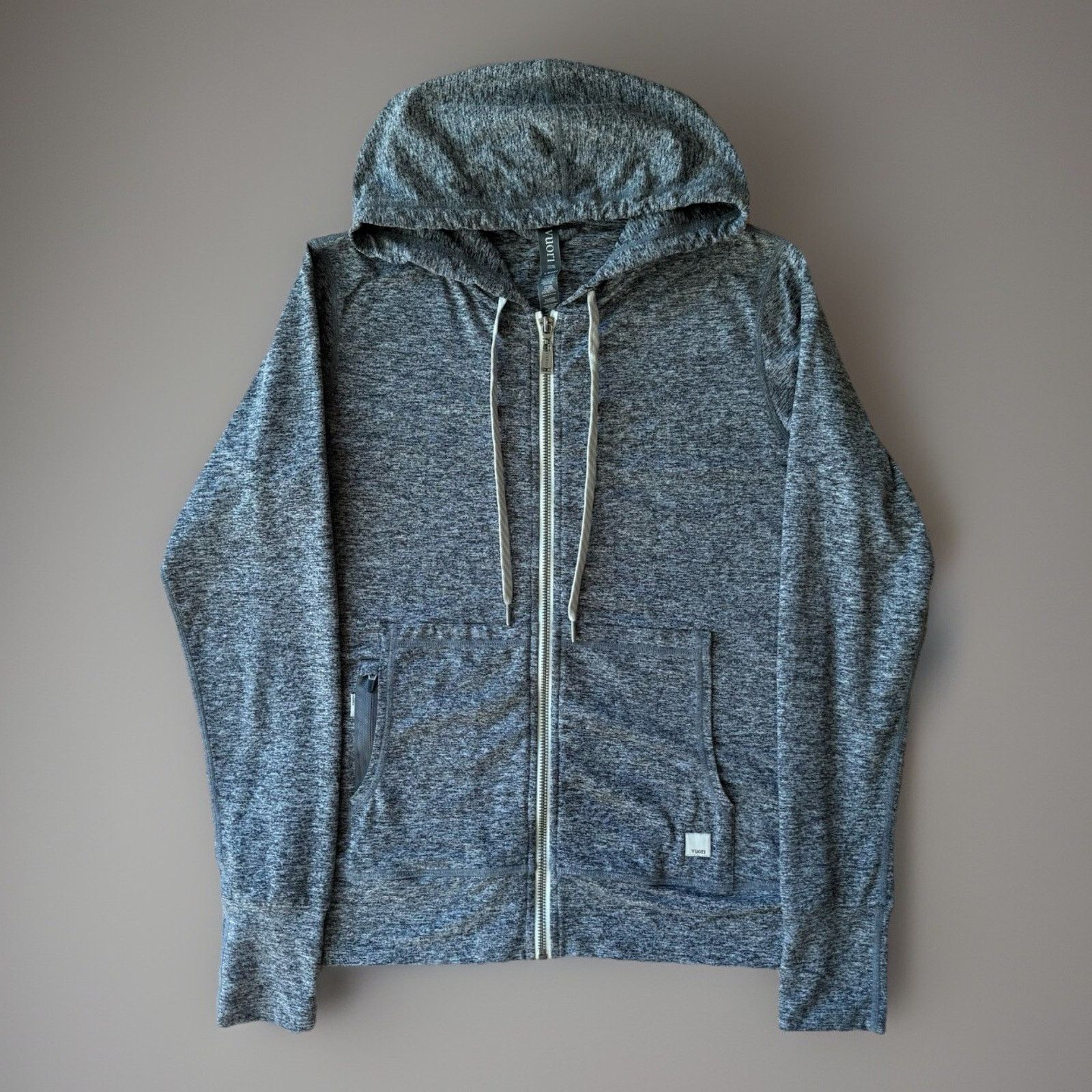 Vuori Vuori Halo Performance Hoodie XS Gray Full Zip Jacket Hooded Size XS / US 0-2 / IT 36-38 - 1 Thumbnail