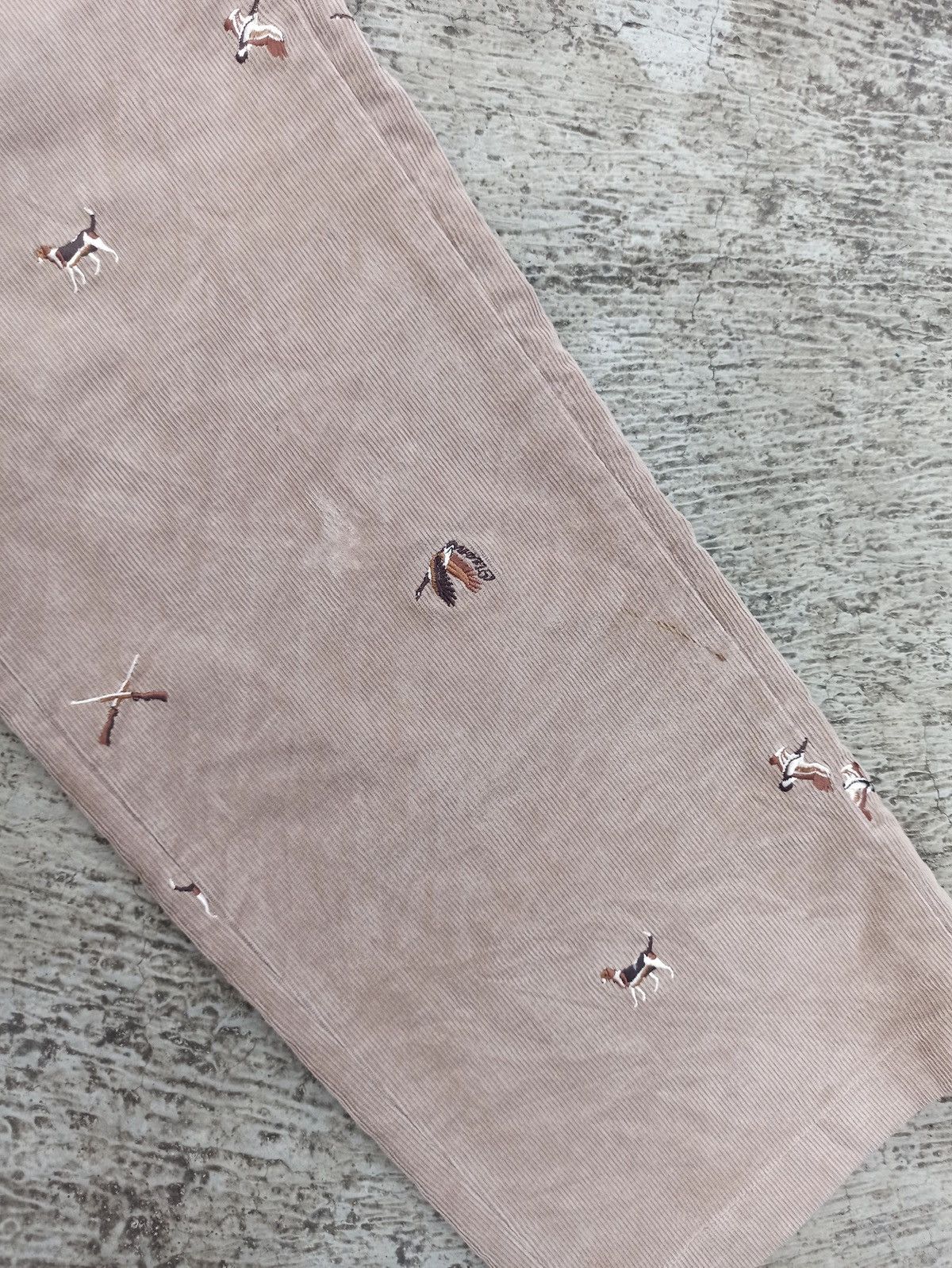 Japanese Brand Olzen corduroy with animal tile Size 24" / US 00 / IT 34 - 9 Thumbnail