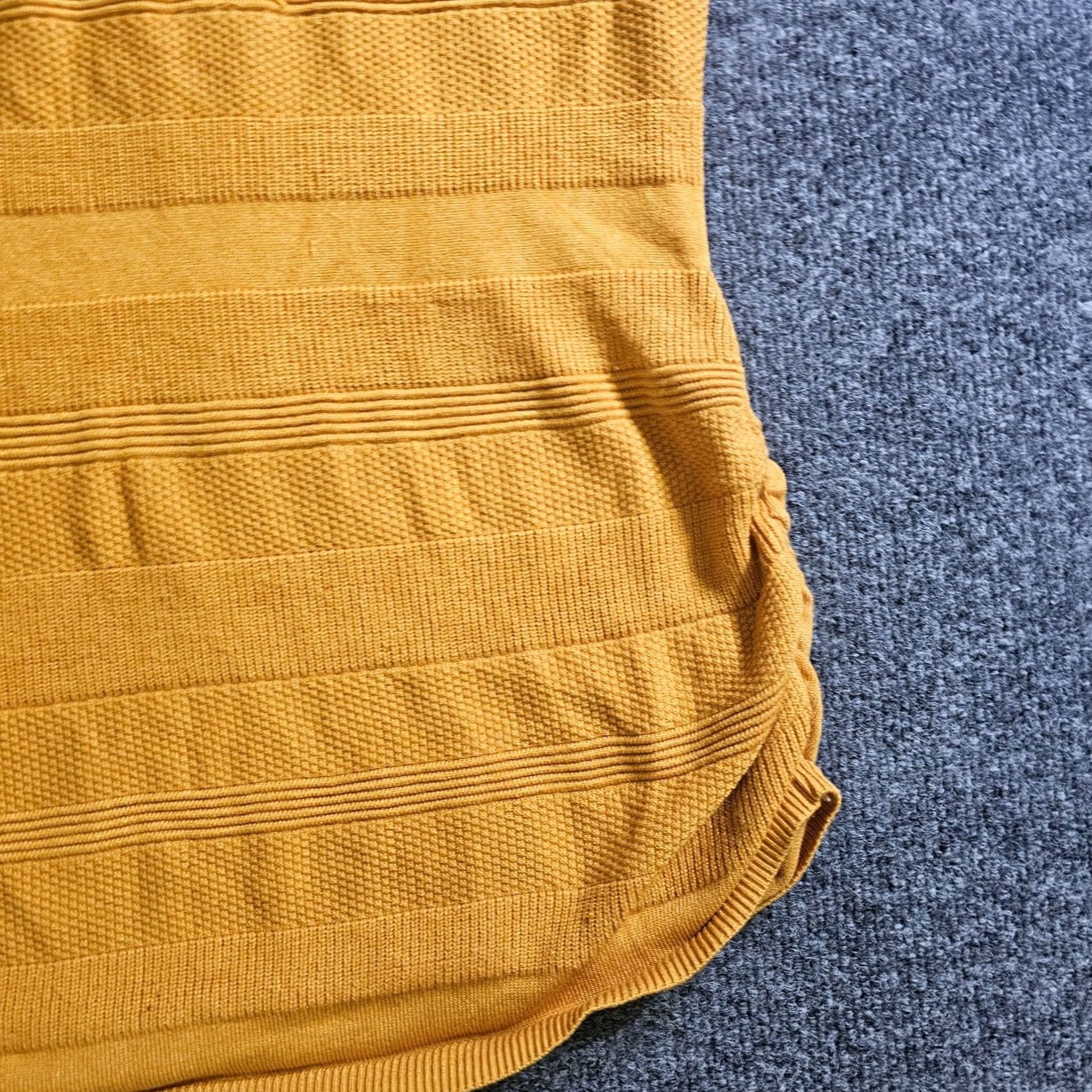 Vintage Lane Bryant Sweater Womens 20 Yellow Knit Texture Short Sleeve Stretch Casual Size 3XL / US 20-22 - 5 Thumbnail