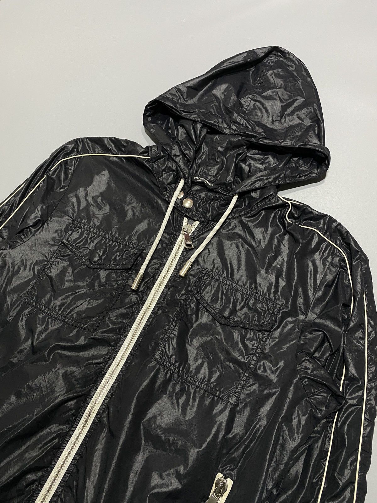 Dolce & Gabbana black zip hooded Jacket Size US M / EU 48-50 / 2 - 2 Thumbnail