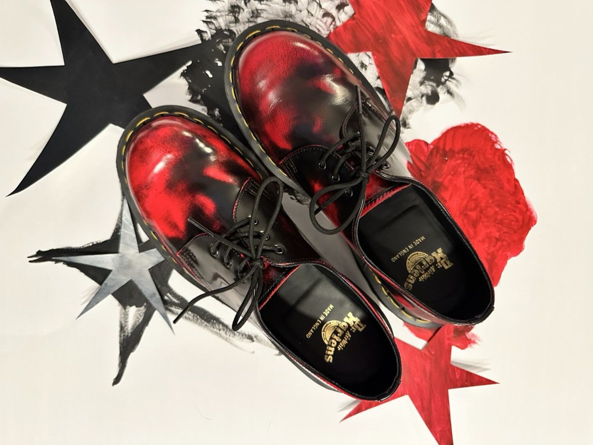 Dr. Martens Dr. Martens 1461 Made in England Bex Black / Red Size US 8 / EU 41 - 4 Thumbnail