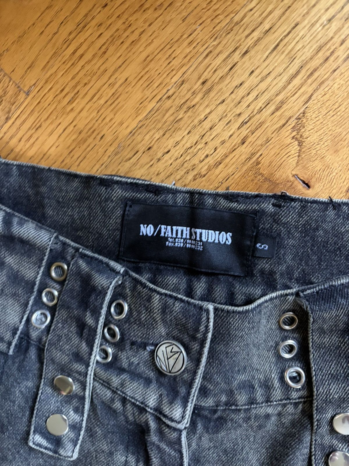 No Faith Studios No Faith Studios GREEN BLACK CARGO Size US 29 - 3 Thumbnail