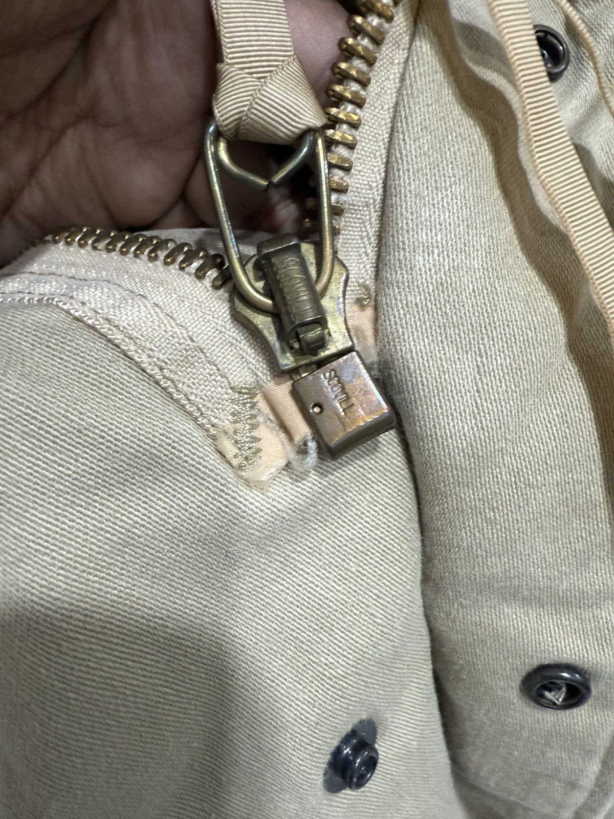 Alpha Industries VINTAGE M65 Field Jacket, Alpha Industries Tan Khaki Rare Size US S / EU 44-46 / 1 - 10 Thumbnail
