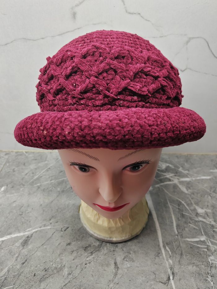 Japanese Brand Vintage Unknown Japanese Handmade Knit Bucket Hat Size ONE SIZE - 3 Thumbnail