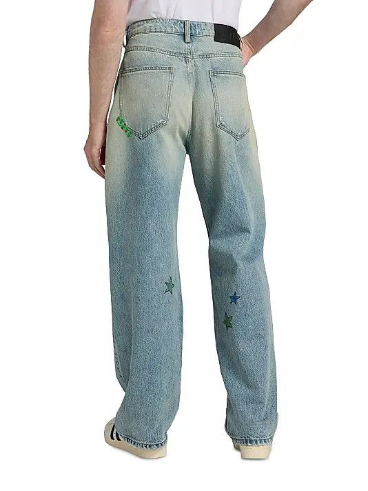Nahmias os11x0326 Bandage Baggy Straight Jeans in Blue Size US 36 / EU 52 - 5 Thumbnail