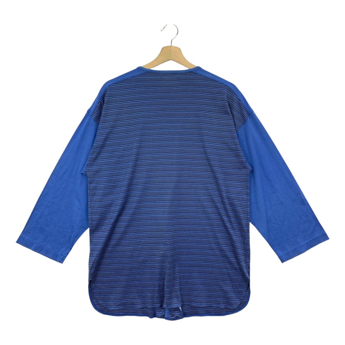Celine × Vintage Vintage CELINE Long sleeve stripe button up tee Size US L / EU 52-54 / 3 - 4 Thumbnail