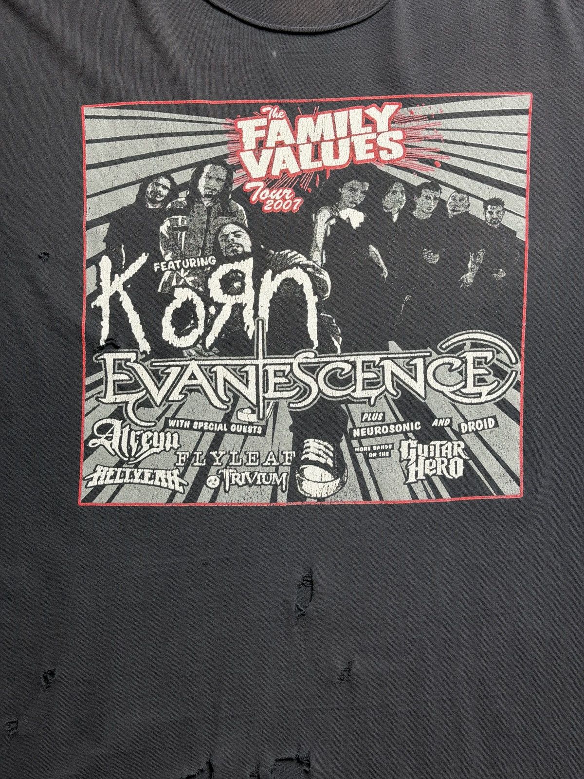 Vintage Vintage 2000s Korn Family Values Tour 2007 Tee Size US XL / EU 56 / 4 - 3 Thumbnail