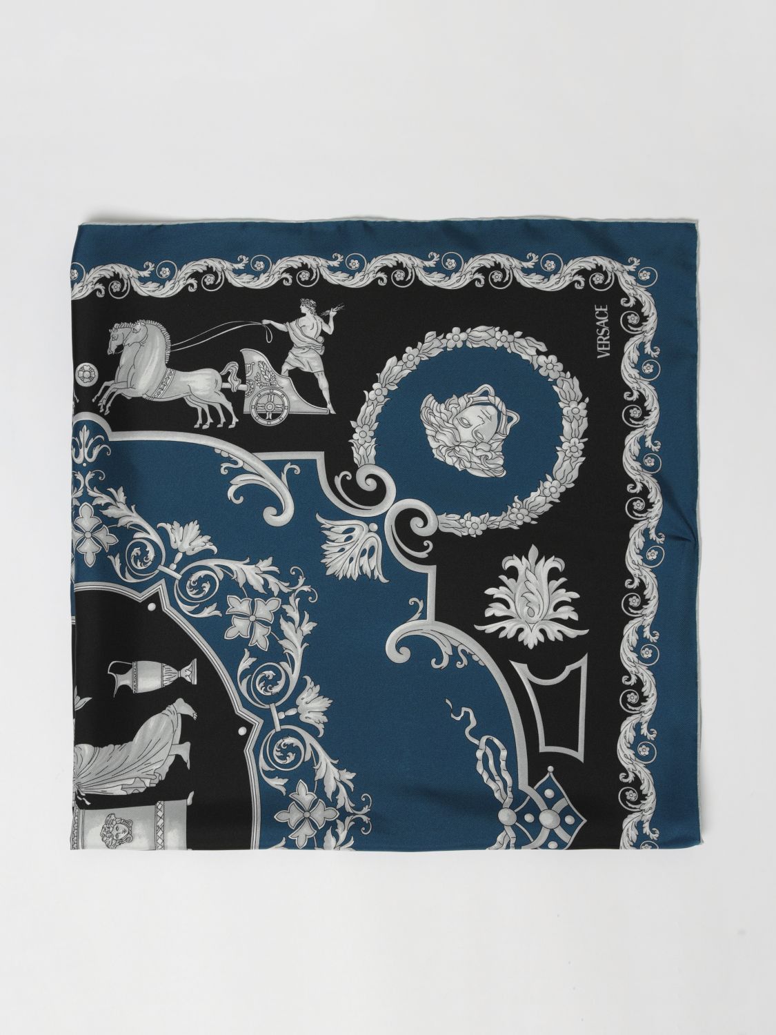 Versace Versace Neck Scarf Men Black Size ONE SIZE - 1 Thumbnail