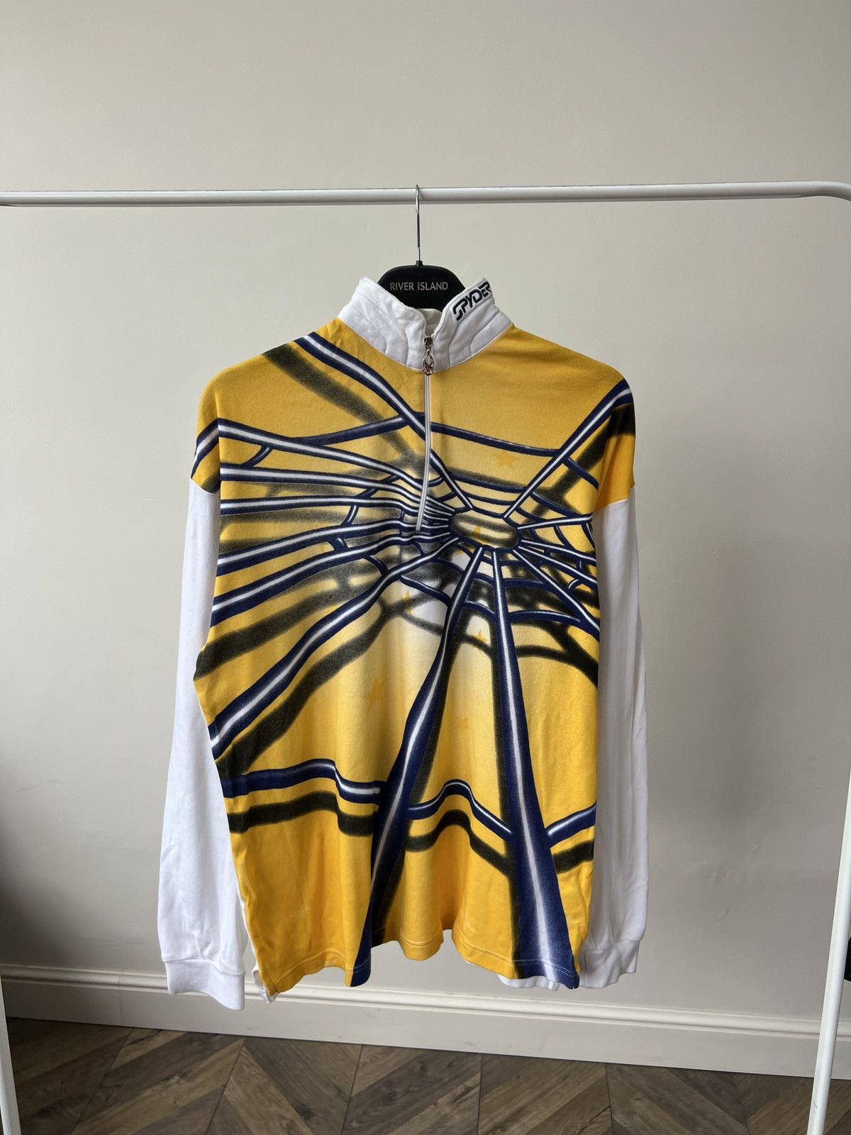 Spyder Vintage 90s Y2K Spyder Spider Web Big Logo Long Sleeve Stars Size US M / EU 48-50 / 2 - 2 Thumbnail