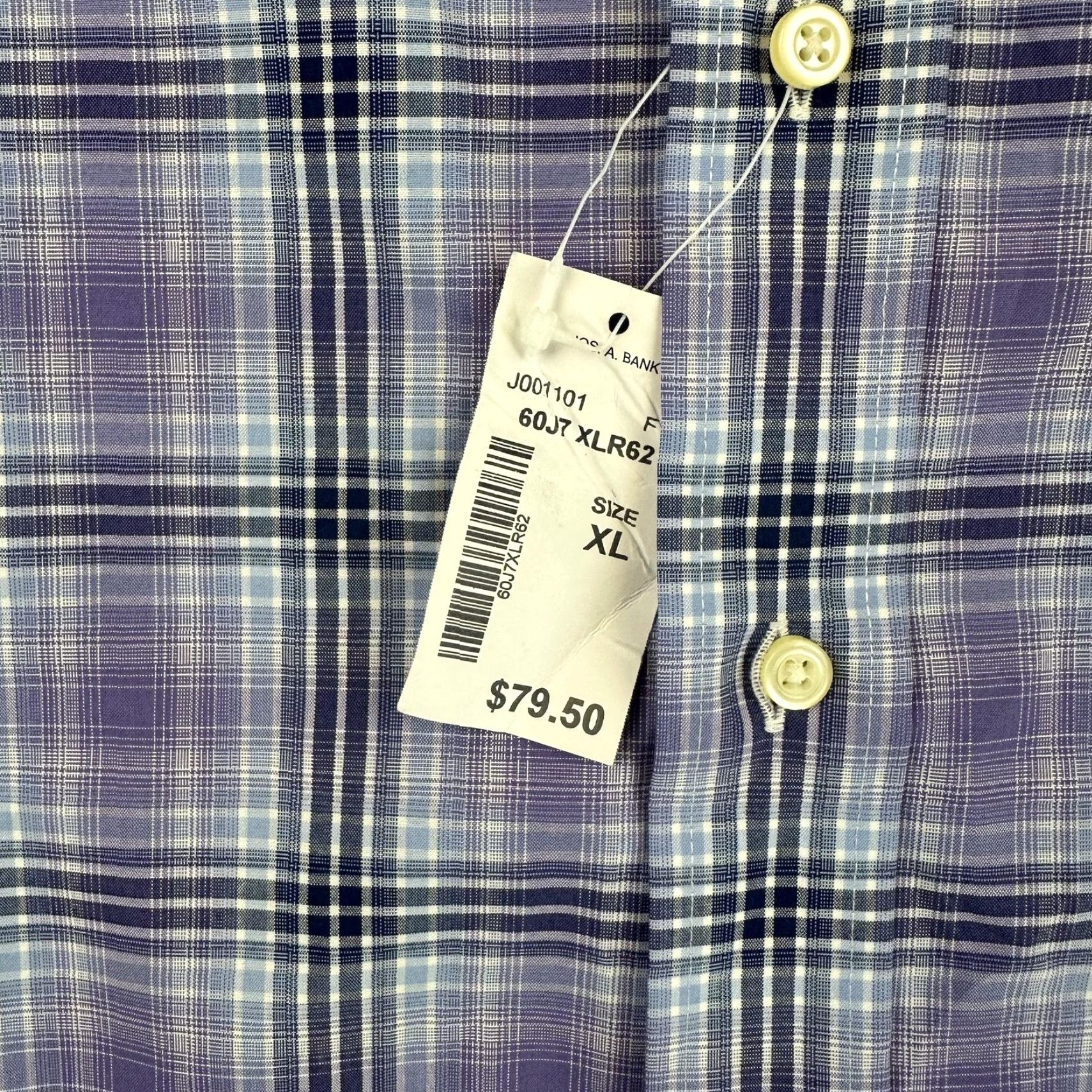 Jos. A. Bank Jos A Bank Shirt Mens XL Traveler's Collection Button Down Plaid Wrinkle Free Size US XL / EU 56 / 4 - 3 Thumbnail
