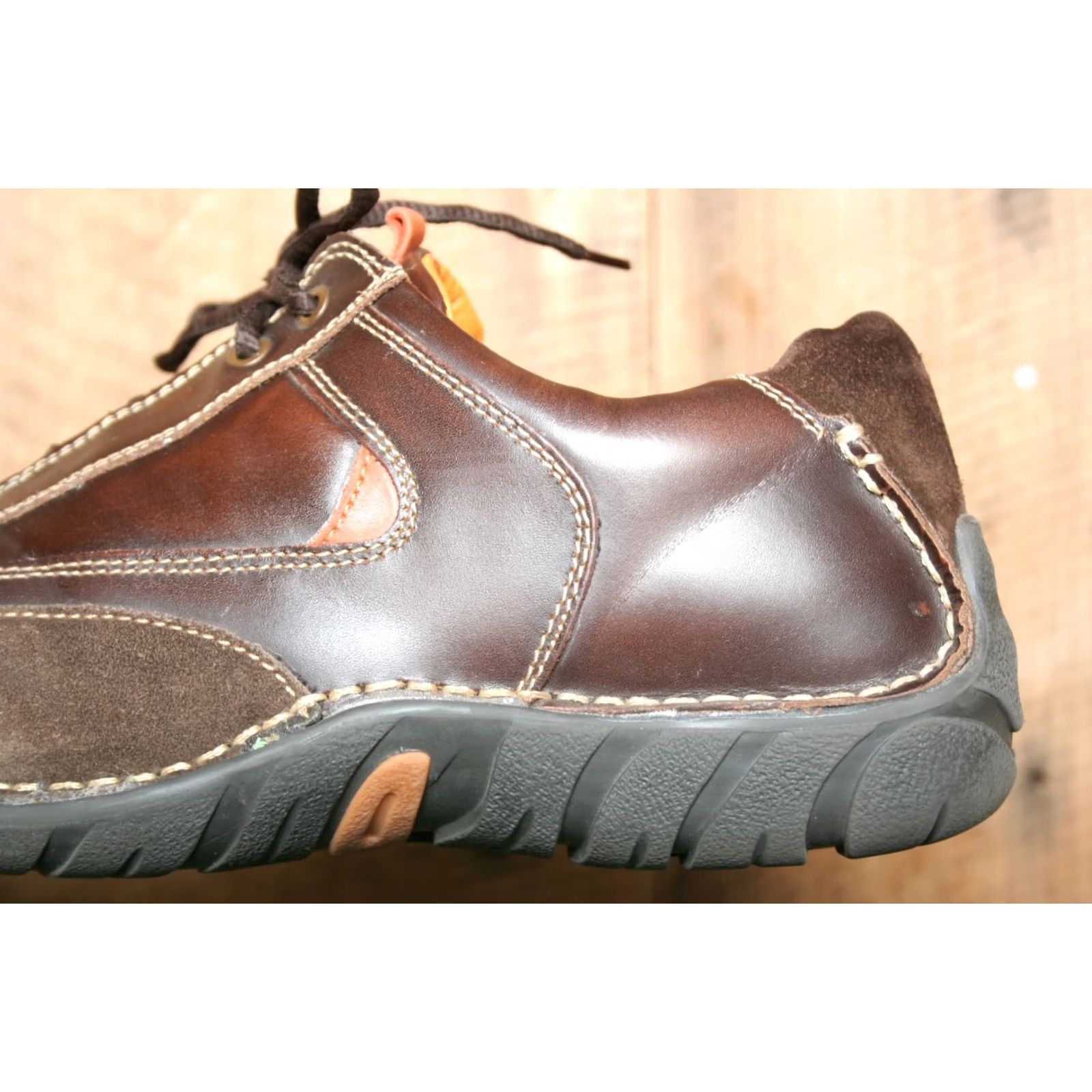 Vintage Y2K Vintage MEMPHIS ONE Brown Leather Suede Fashion Sneakers Men 12 US 45 EUR Sneakers, Casual, Leather Upper, Brown, 1990s, Mens Size US 12 / EU 45 - 7 Thumbnail