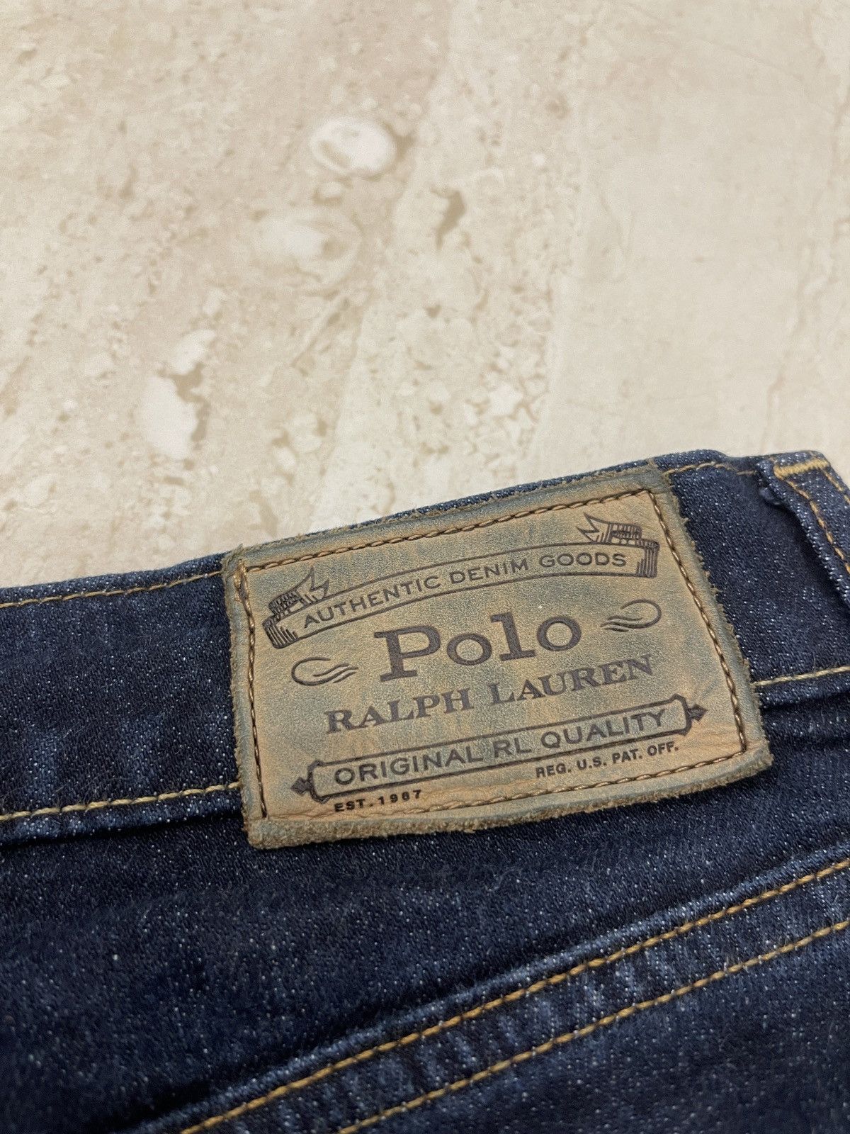 Polo Ralph Lauren Polo Ralph Lauren Dark Wash Slim Denim Jeans 34x34 Size US 34 / EU 50 - 13 Thumbnail
