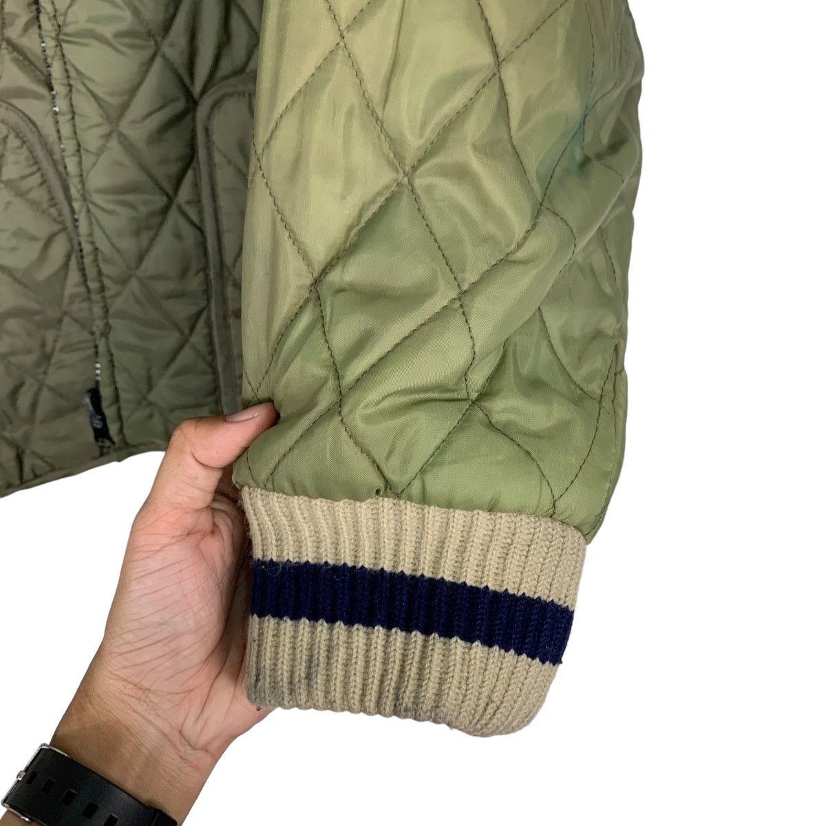 Japanese Brand FIRST PARKING Quilted Fleece Reversible Jacket #0946-C42 Size US M / EU 48-50 / 2 - 15 Thumbnail