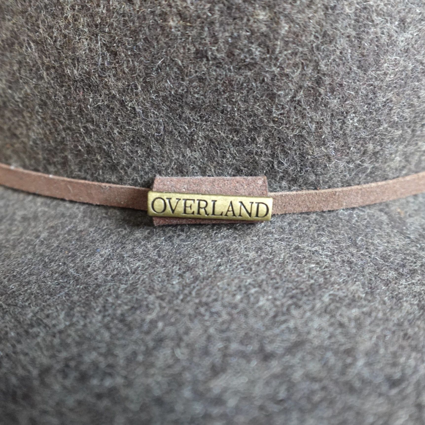 Vintage VINTAGE Overland Fedora Hat L Brown Wool Felt Mens Size ONE SIZE - 2 Thumbnail