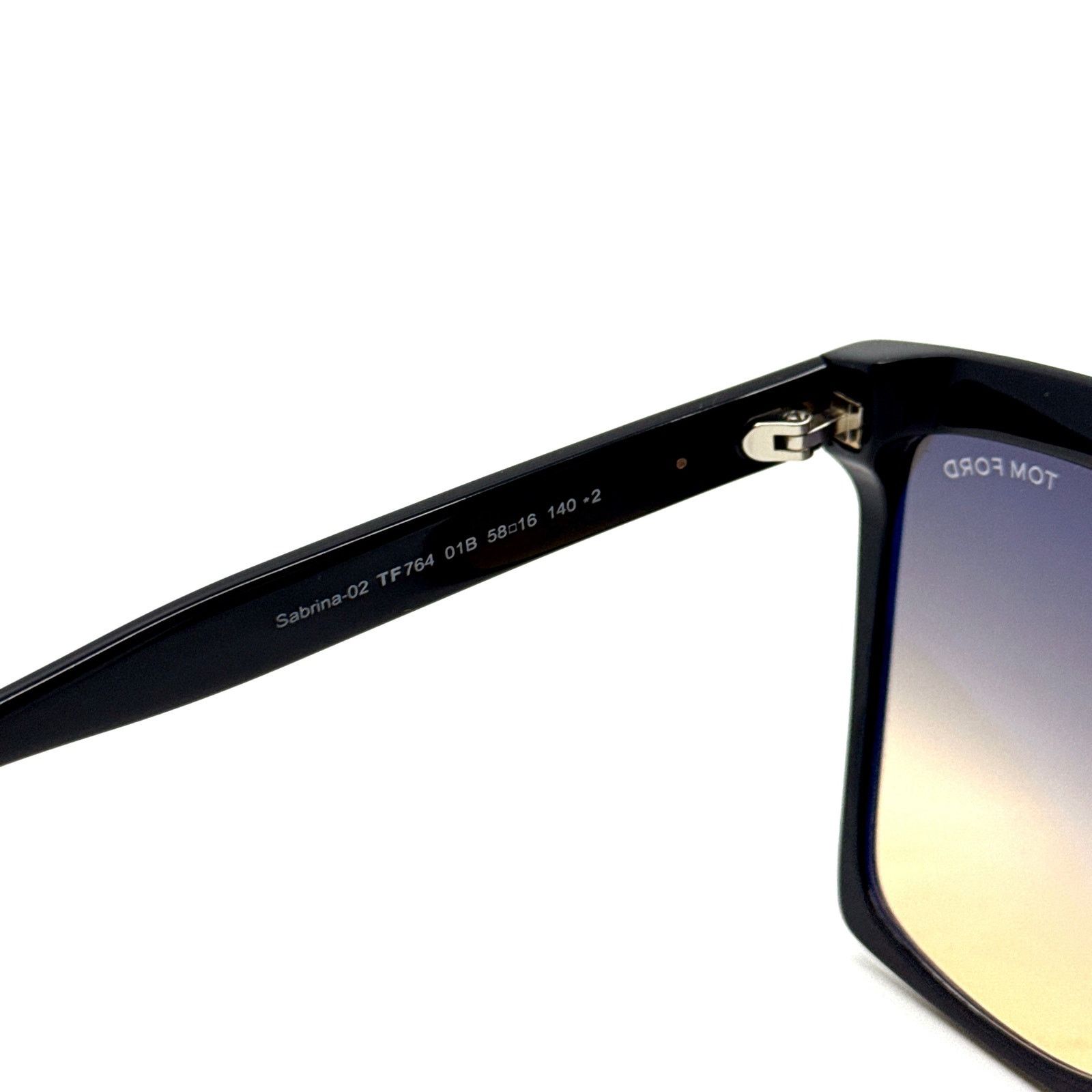 Tom Ford New, TOM FORD Sabrina-02 Sunglasses TF764 01B Authentic Size ONE SIZE - 12 Thumbnail