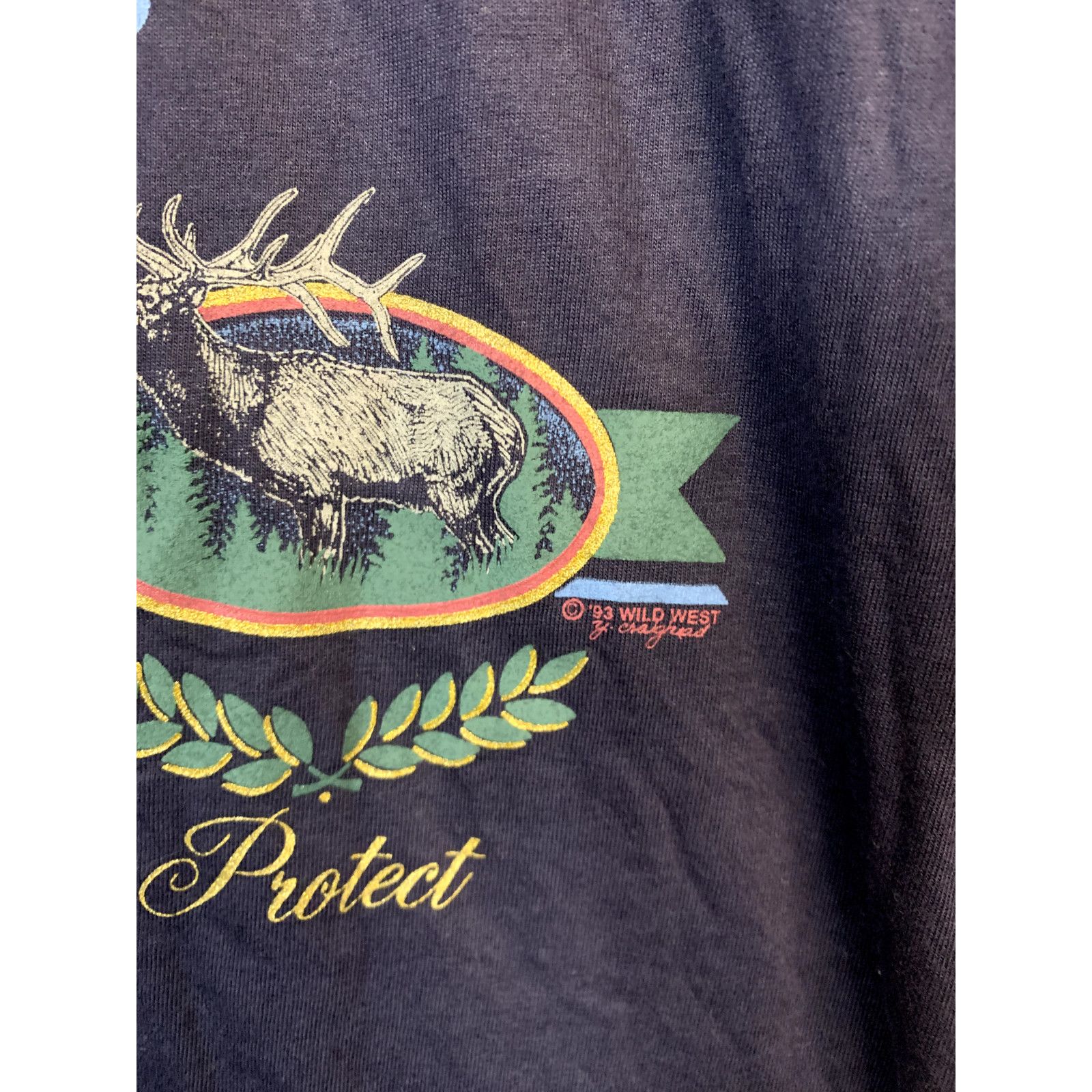 Jerzees Vintage Rocky Mountains Shirt Estes Park Tee VTG 1993 Large Size US L / EU 52-54 / 3 - 3 Thumbnail
