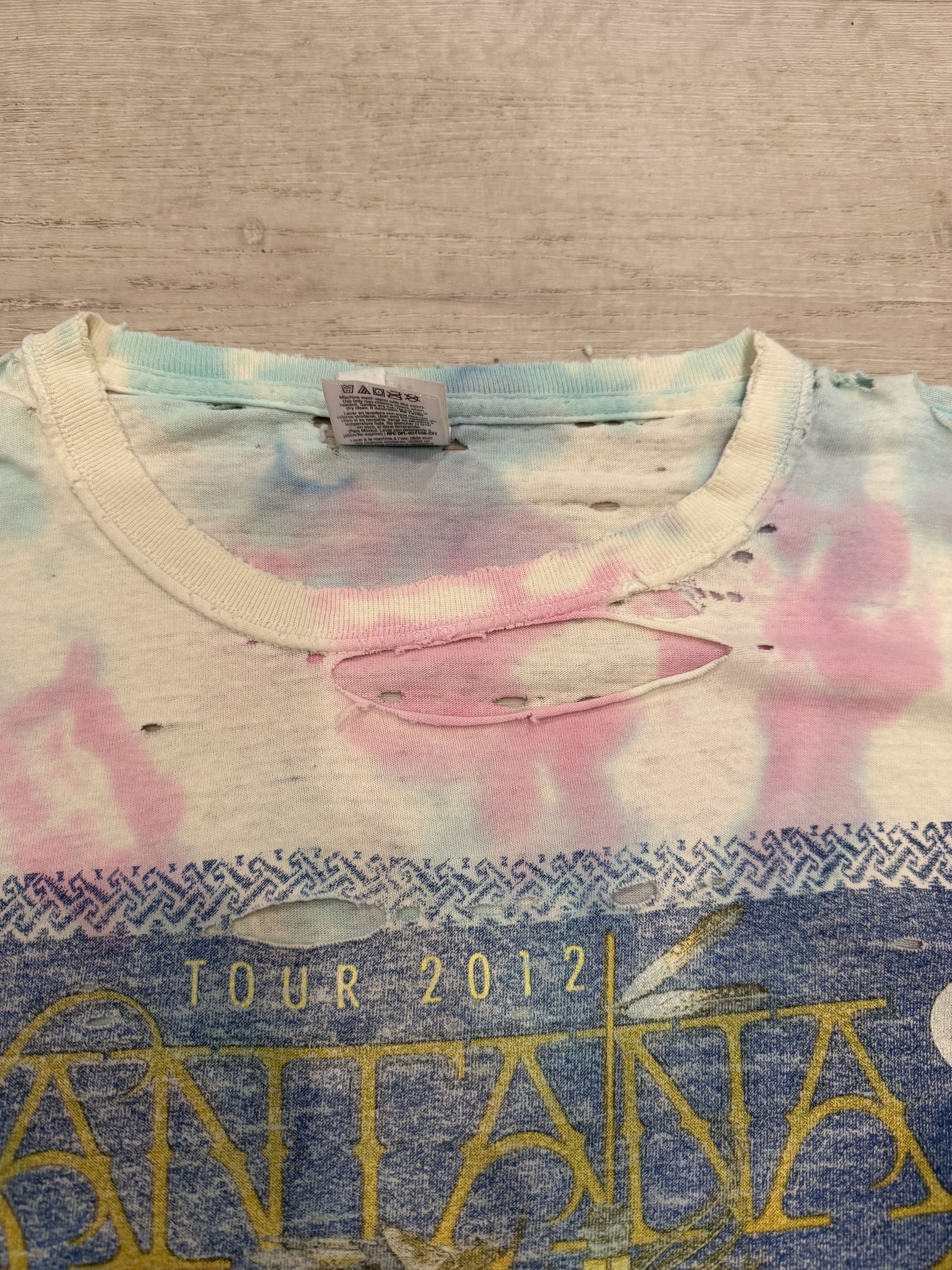 Other Vintage Tie Dye Carlos Santanna / Allman Brothers Tee Size US L / EU 52-54 / 3 - 3 Thumbnail