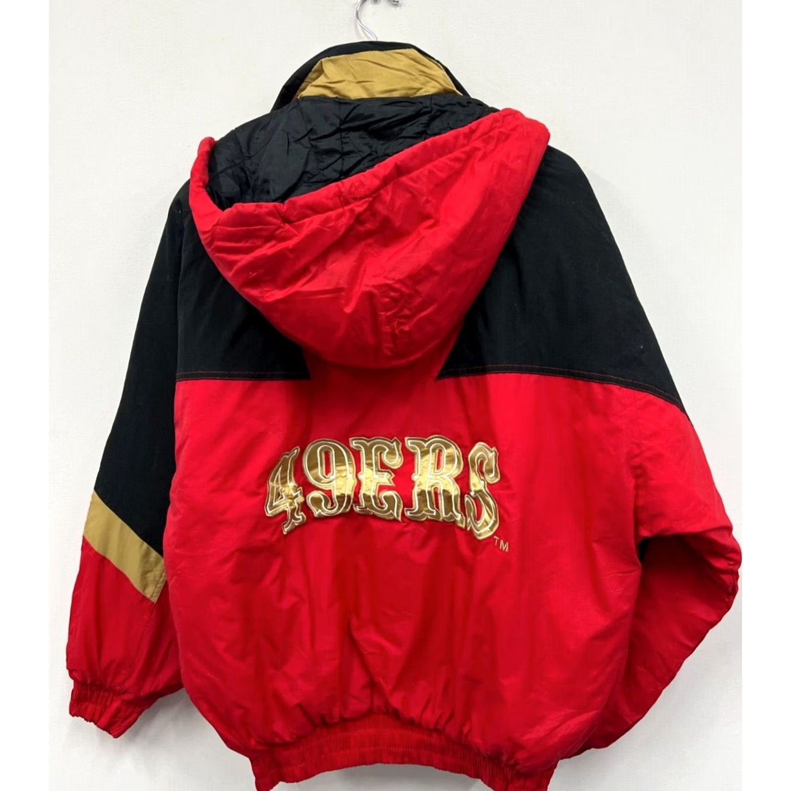 Chalk Line Chalk Line Vintage Jacket Mens Size M San Francisco 49ers Black Red Nylon Lined Zipper Logo Streetwear Jacket Size US M / EU 48-50 / 2 - 2 Thumbnail