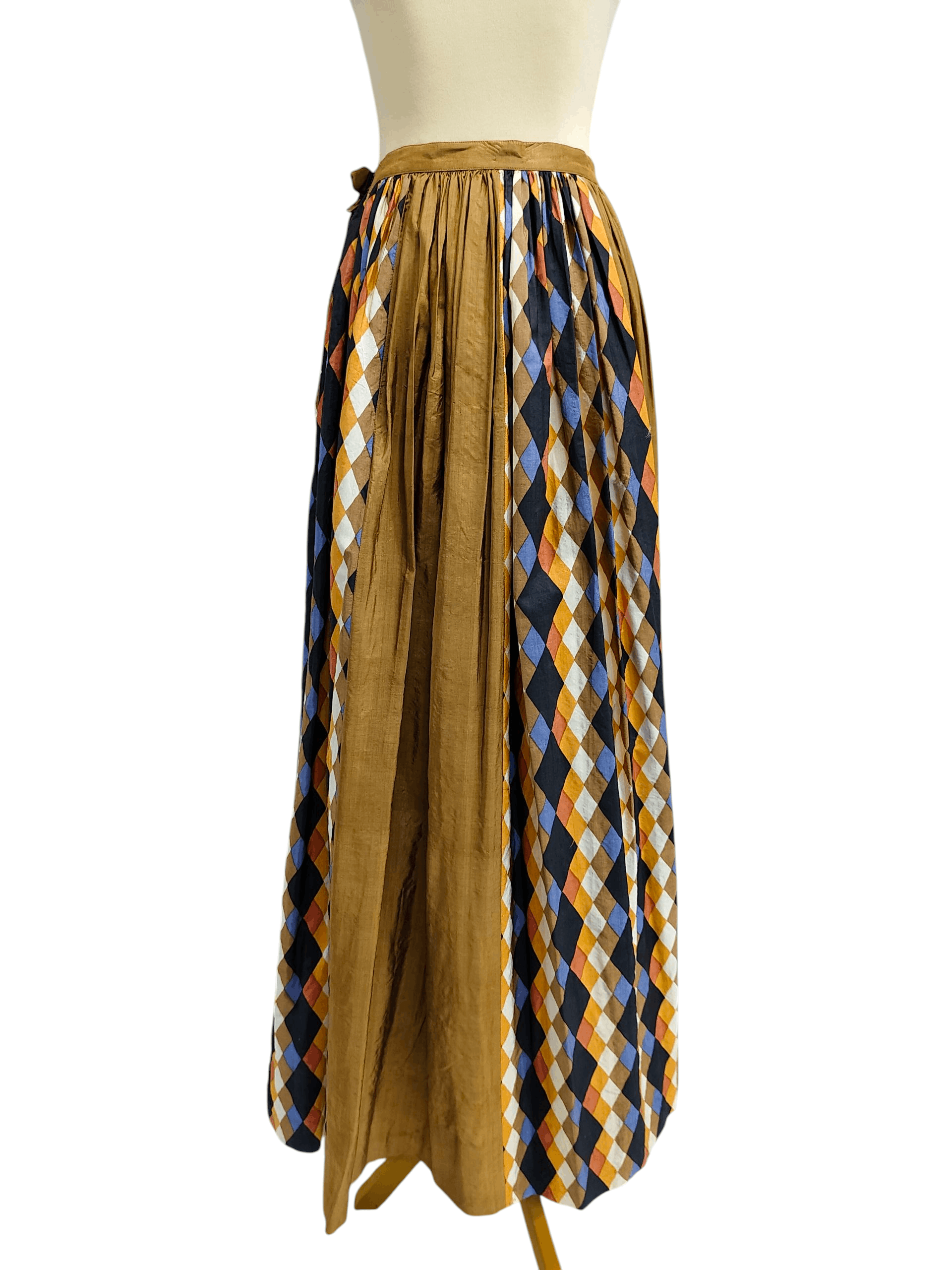 Saint Laurent Paris ARCHIVE💥Vtg 70s Saint Laurent Pleated Floor Skirt Size 28" / US 6 / IT 42 - 5 Thumbnail
